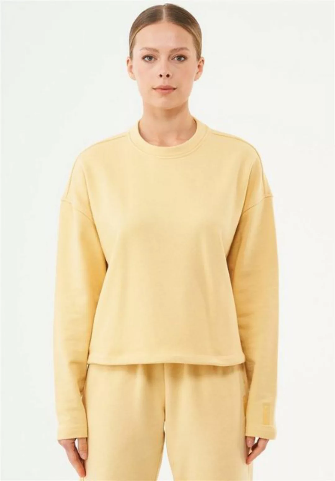 ORGANICATION Sweatshirt Seda-Women's Loose Fit Sweatshirt in Soft Yellow günstig online kaufen