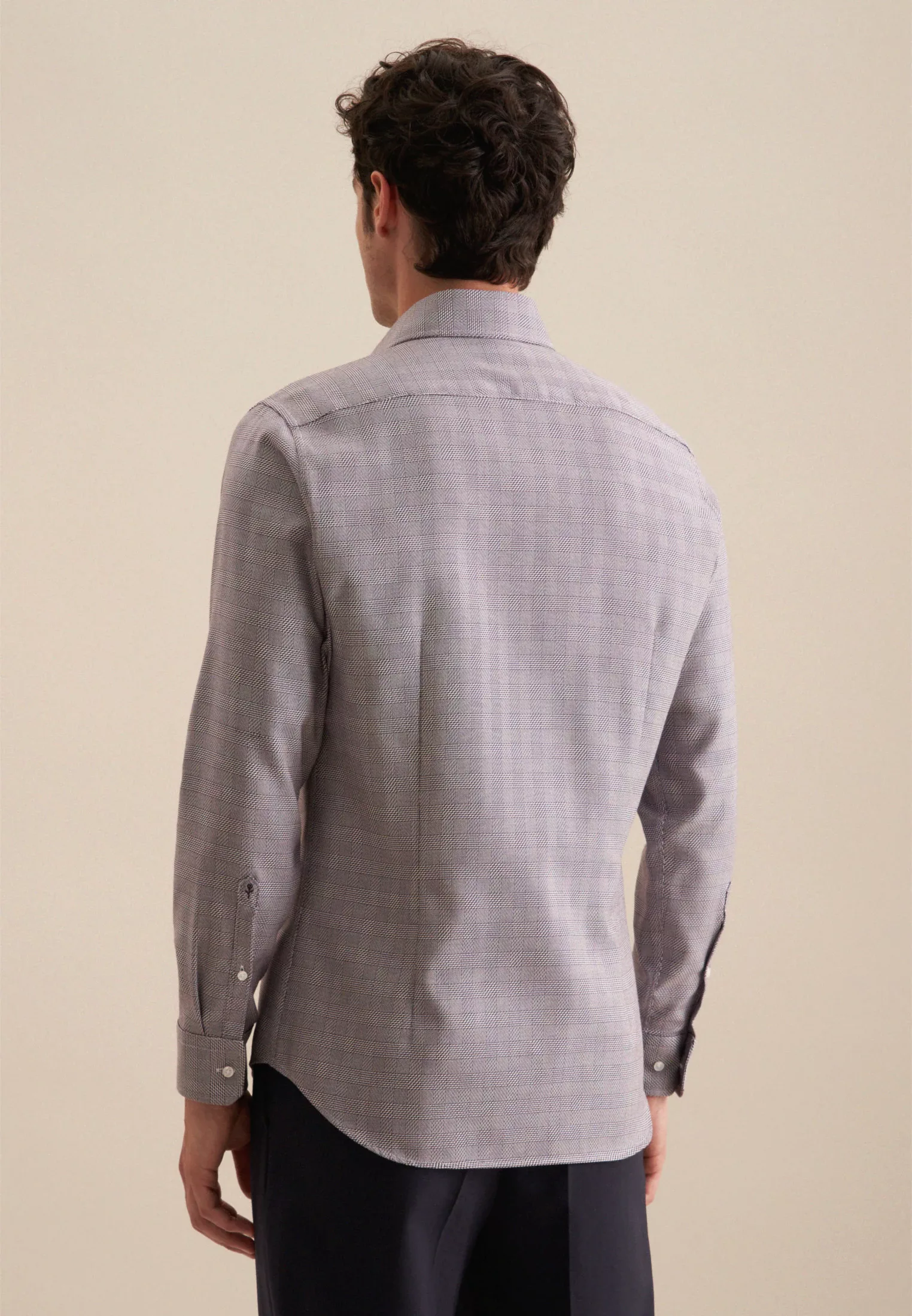 seidensticker Businesshemd "Shaped", Shaped Langarm Kentkragen Karo günstig online kaufen