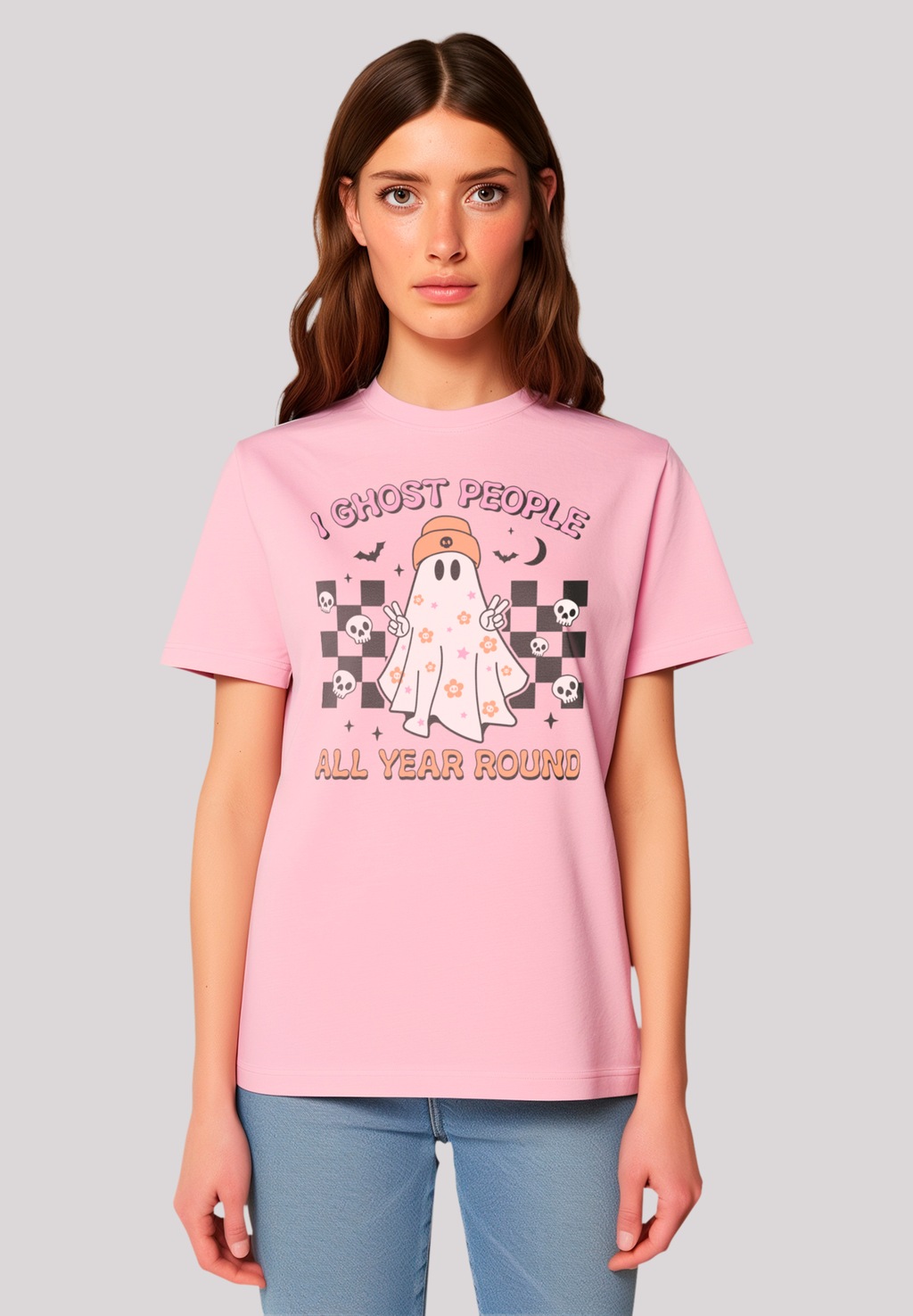 F4NT4STIC T-Shirt "Retro Halloween I Ghost People All Year Round", Premium günstig online kaufen