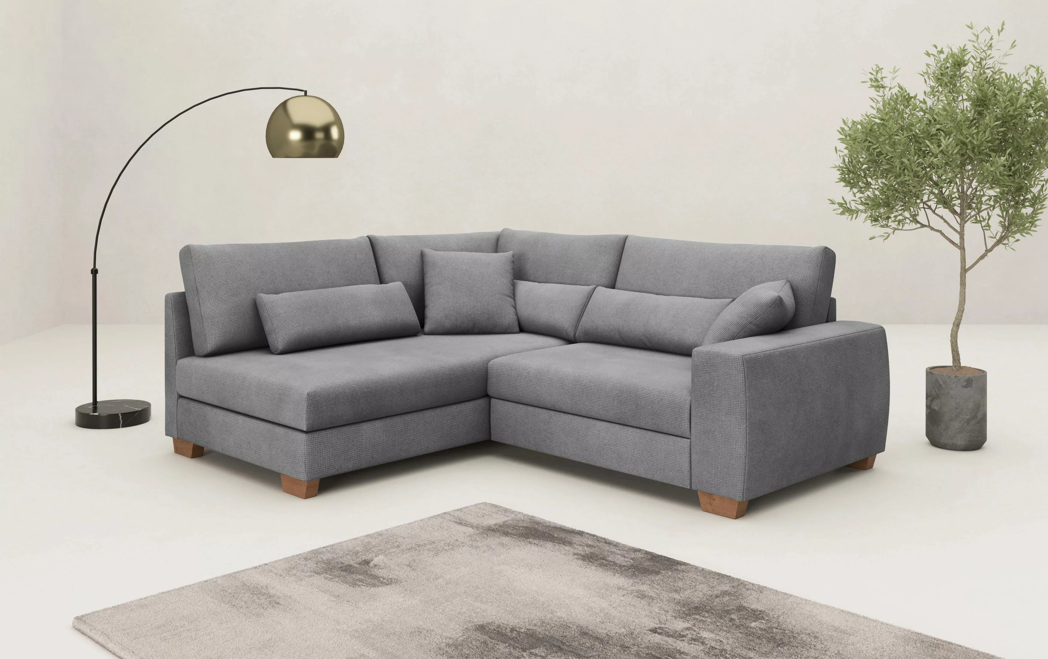 Mr. Couch Ecksofa "Helena L-Form, bis 140 kg belastbar", mit Taschenfederke günstig online kaufen