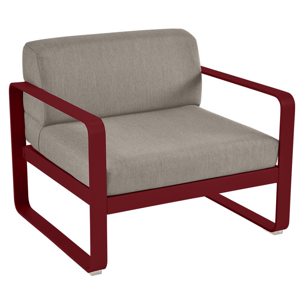 Bellevie Lounge-Sessel Outdoor 43 Chili B8 Taupegrau günstig online kaufen