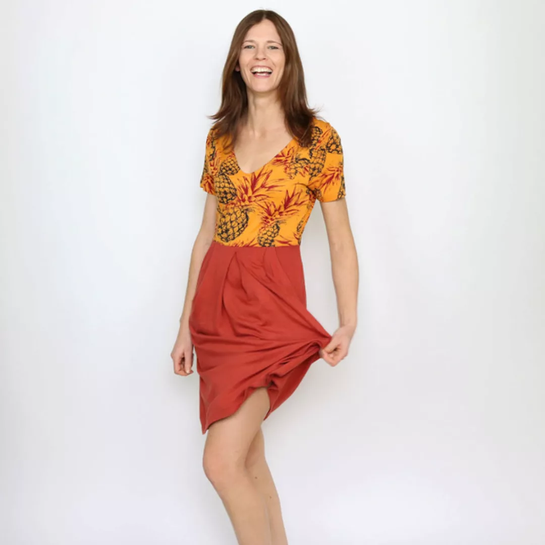 Kleid Savannah Pineapples Aus Modal®-Mix günstig online kaufen