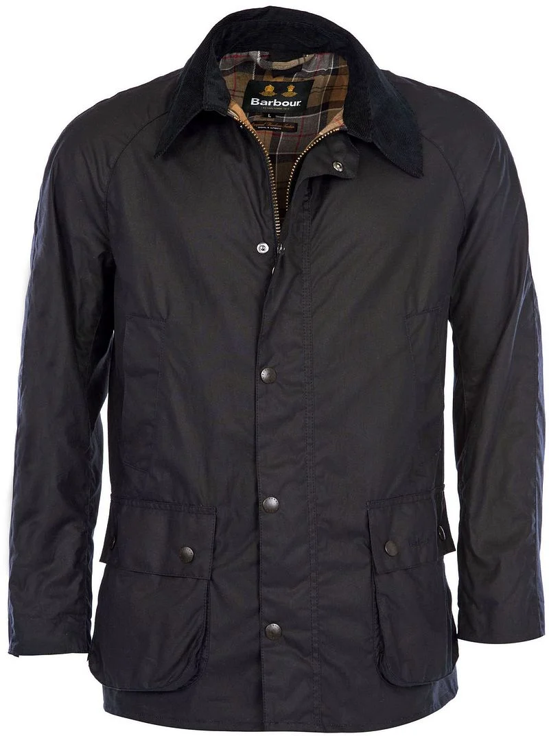 Barbour Ashby Wachsjacke Navy - Größe L günstig online kaufen