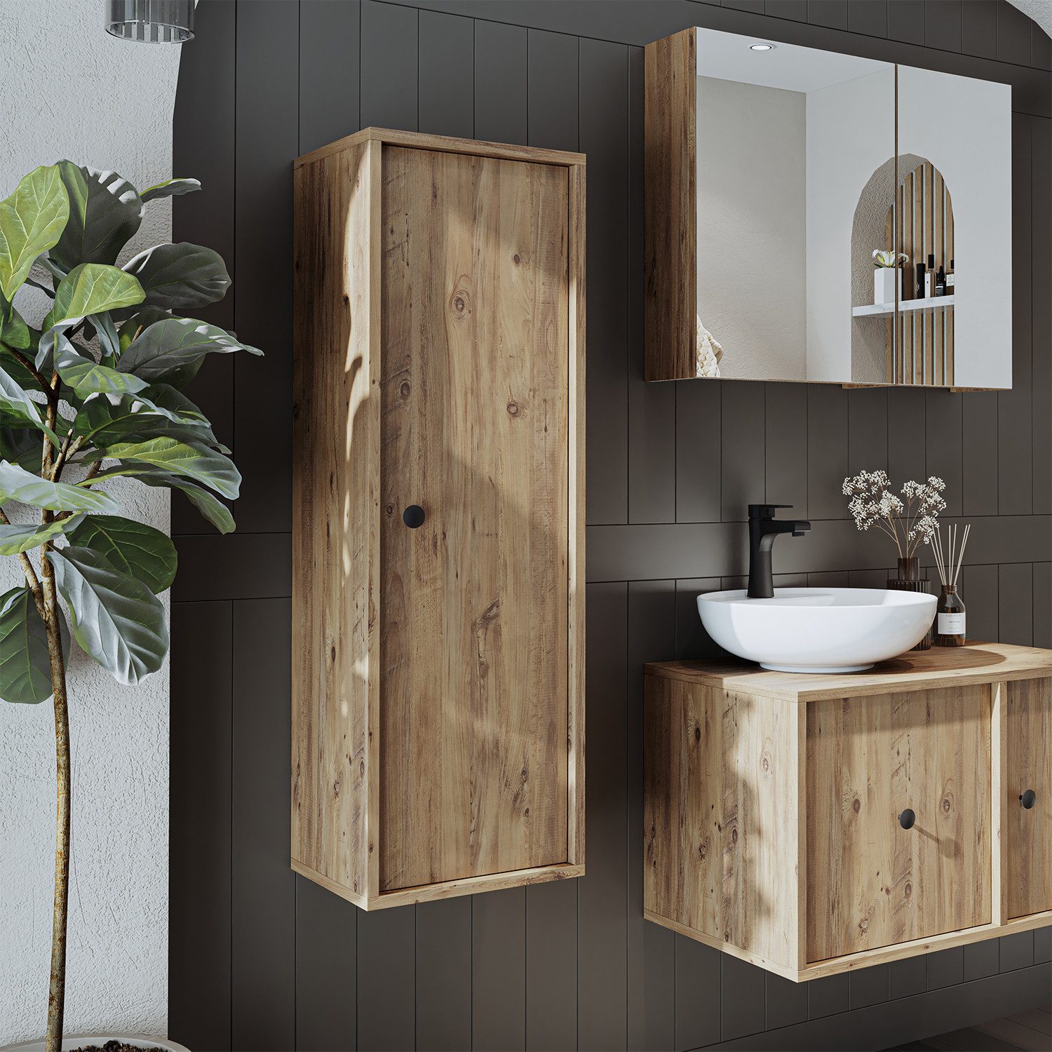 Roomart Badmöbel-Set GUSTO-ATL 120 cm, (Komplett-Set, günstig online kaufen