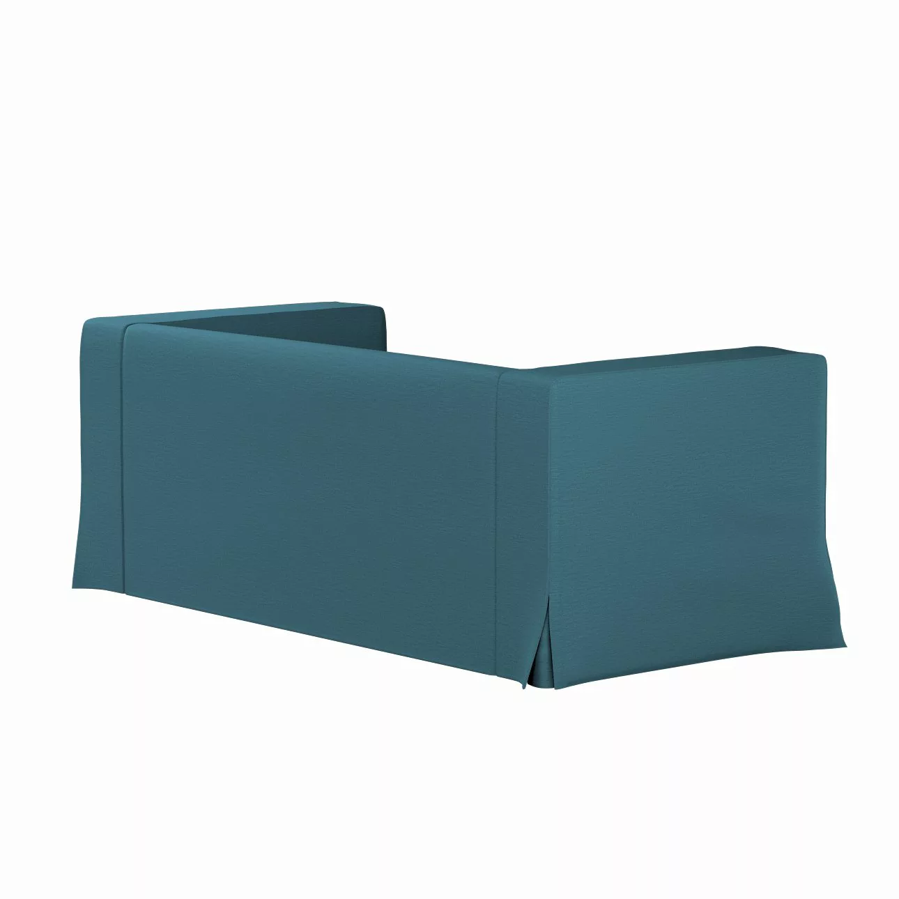 Bezug für Klippan 2-Sitzer Sofa, lang mit Kellerfalte, dunkelblau, Klippan günstig online kaufen
