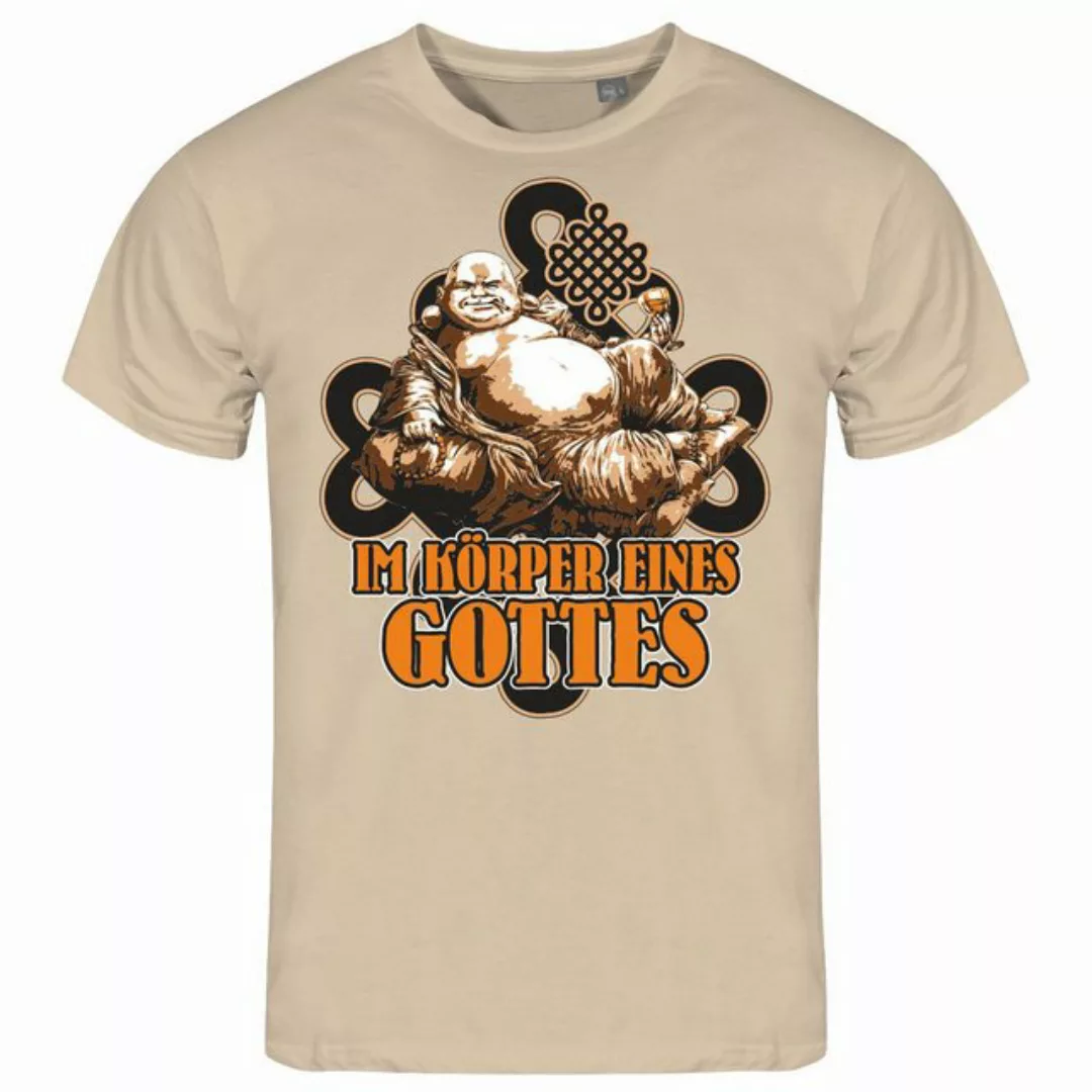 deinshirt Print-Shirt Herren T-Shirt Im Körper eines Gottes Funshirt mit Mo günstig online kaufen