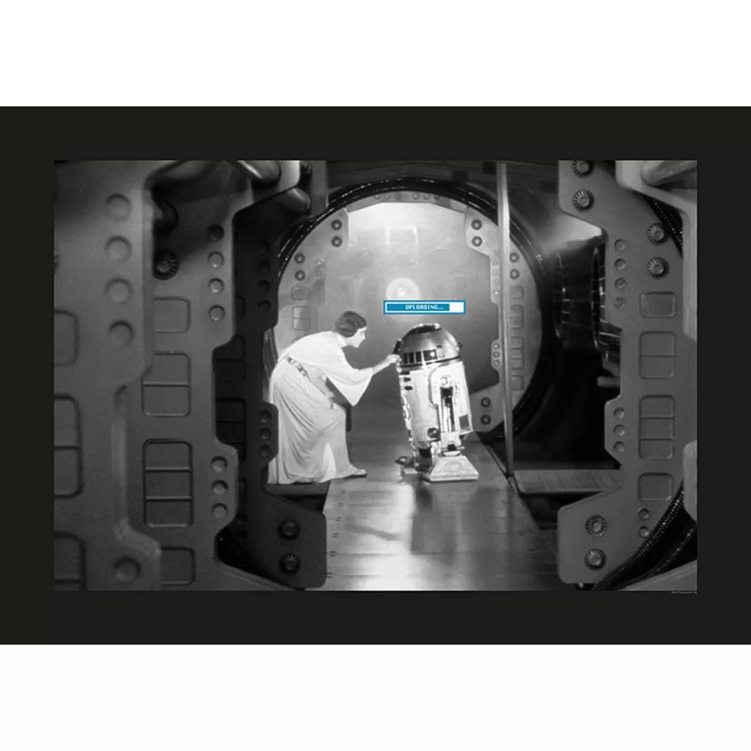 KOMAR Wandbild - Star Wars Classic Leia R2D2 Upload - Größe: 70 x 50 cm meh günstig online kaufen