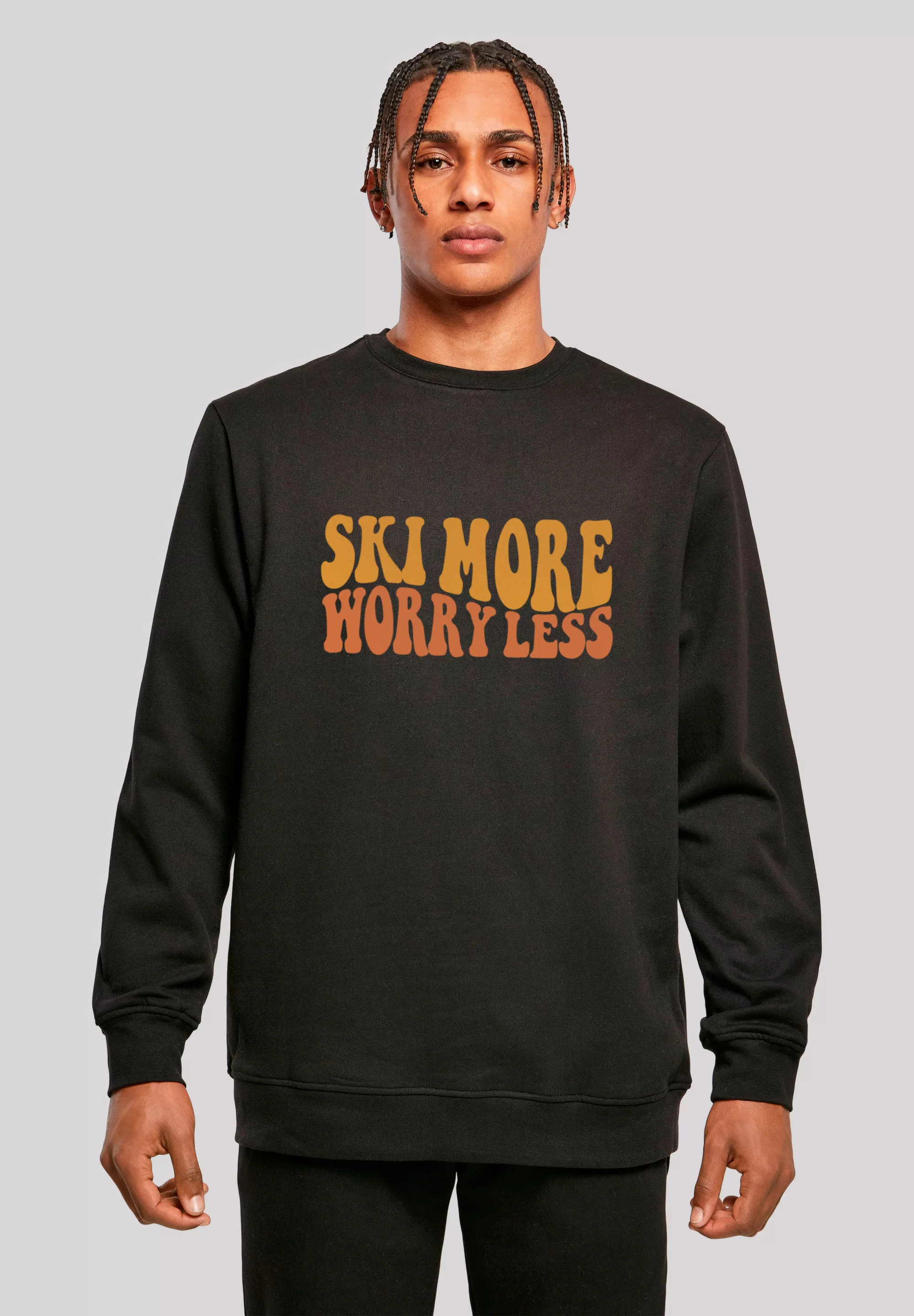 F4NT4STIC Sweatshirt "Ski More Worry Less", Premium Qualität günstig online kaufen