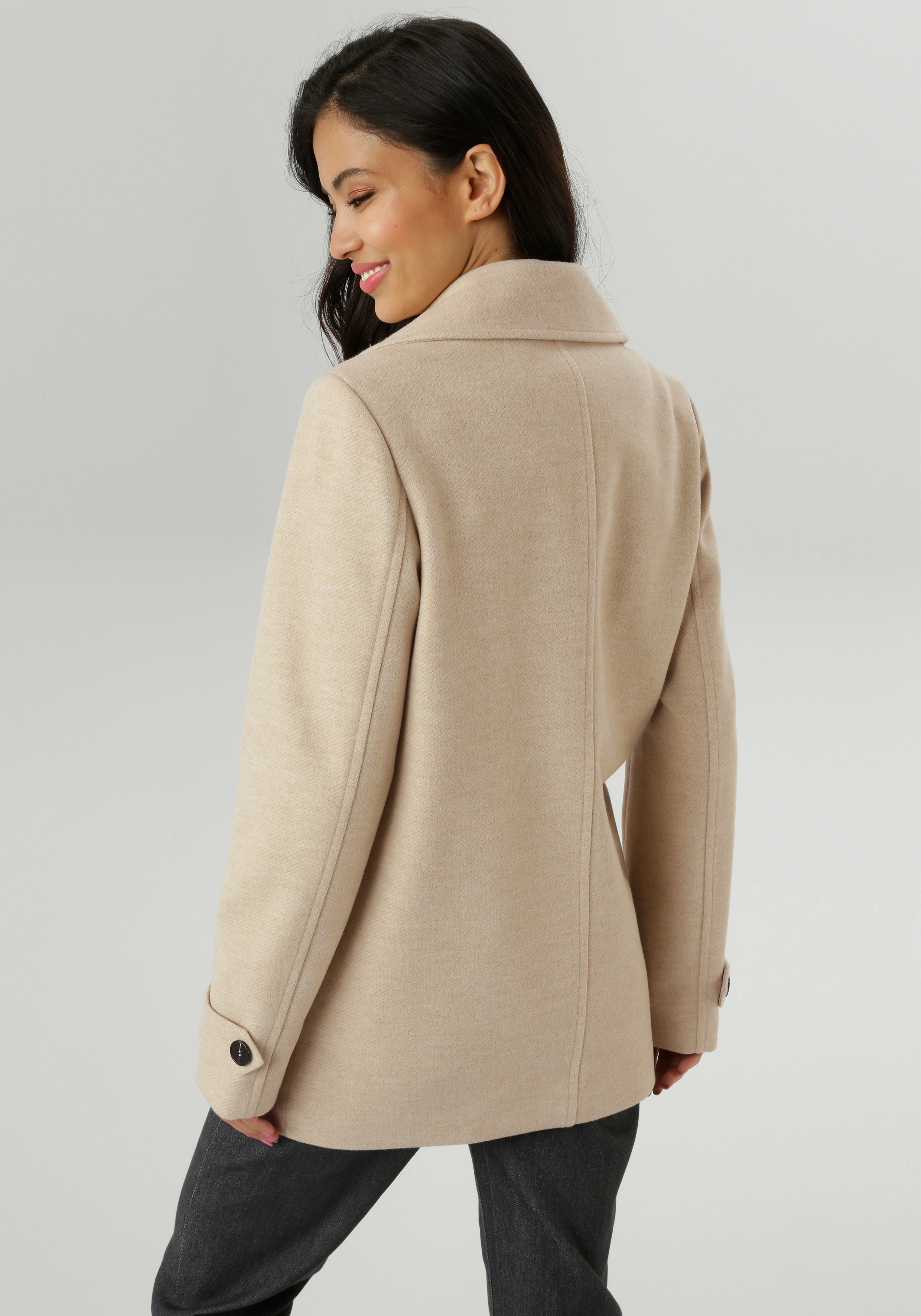 Aniston SELECTED Cabanjacke, ohne Kapuze, mit breitem Reverskragen - NEUE K günstig online kaufen