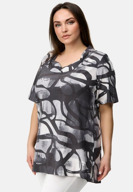 Kekoo Tunikashirt A-Linie Shirt gemustert aus weichem Viskose-Stretch 'Nevi günstig online kaufen