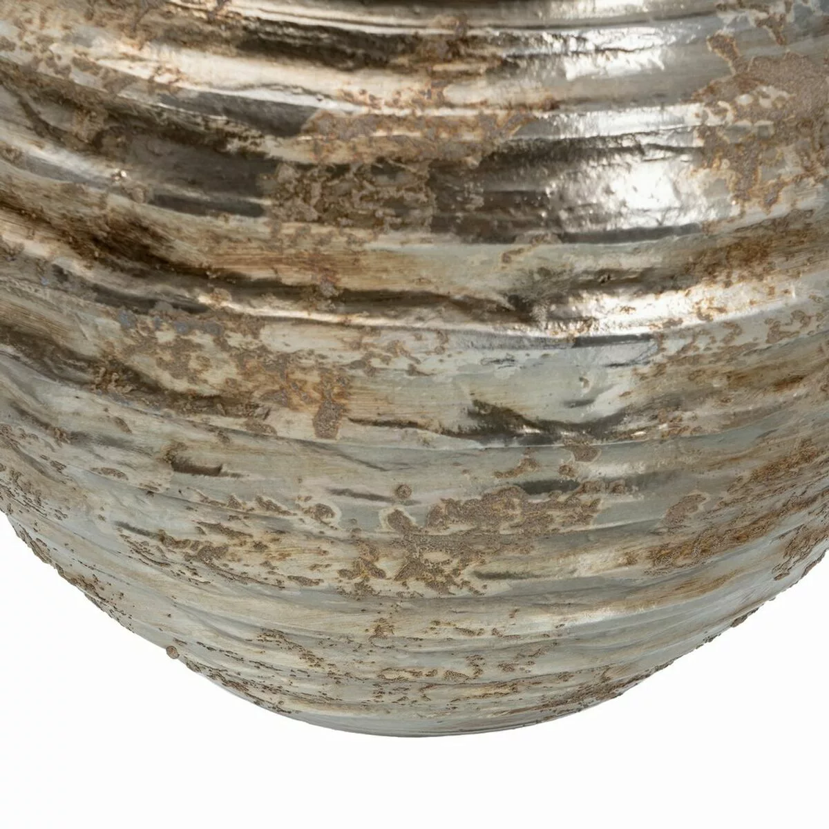 Blumentopf 37 X 37 X 30 Cm Aus Keramik Silber günstig online kaufen