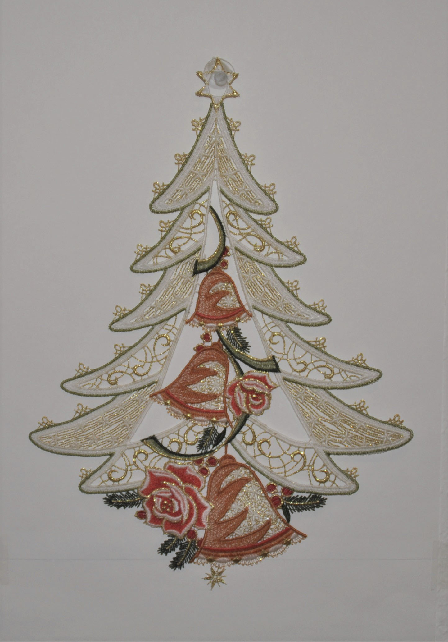 Stickereien Plauen Fensterbild "Weihnachtsbaum" günstig online kaufen