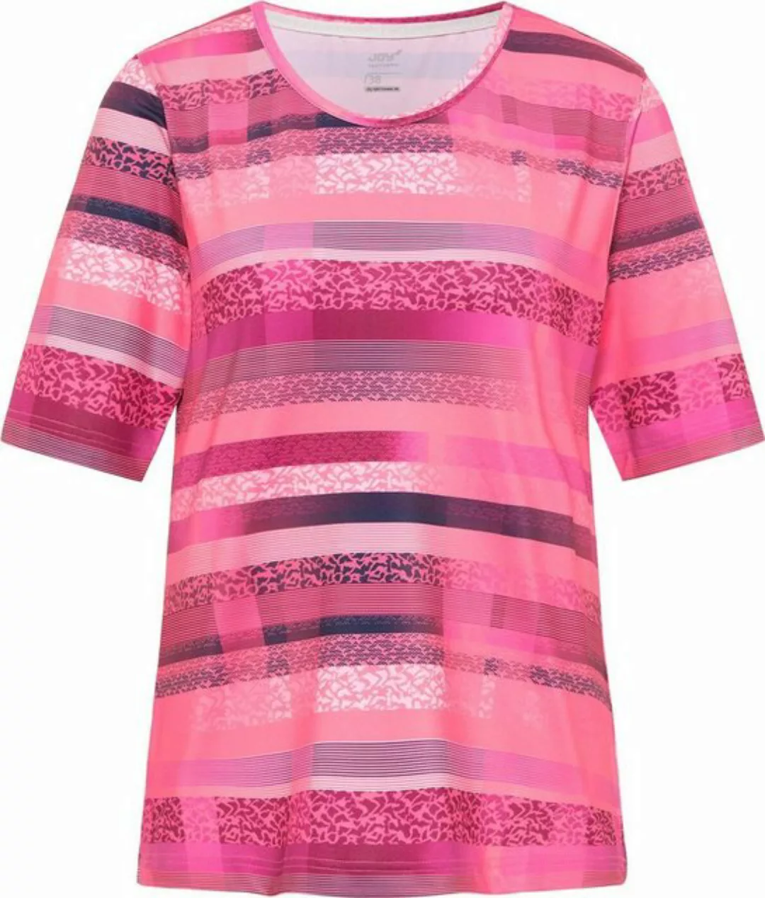 Joy Sportswear Kurzarmshirt ALYSSA T-Shirt CAMELIA PINK STRIPES günstig online kaufen