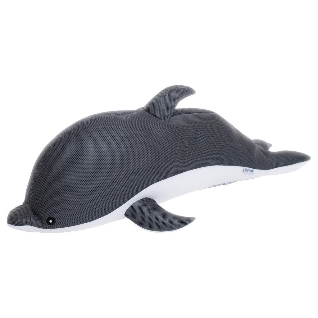 Westmann Sitzsack Schwimmtier Delfin grau Polyester B/H/T: ca. 102x36x40 cm günstig online kaufen