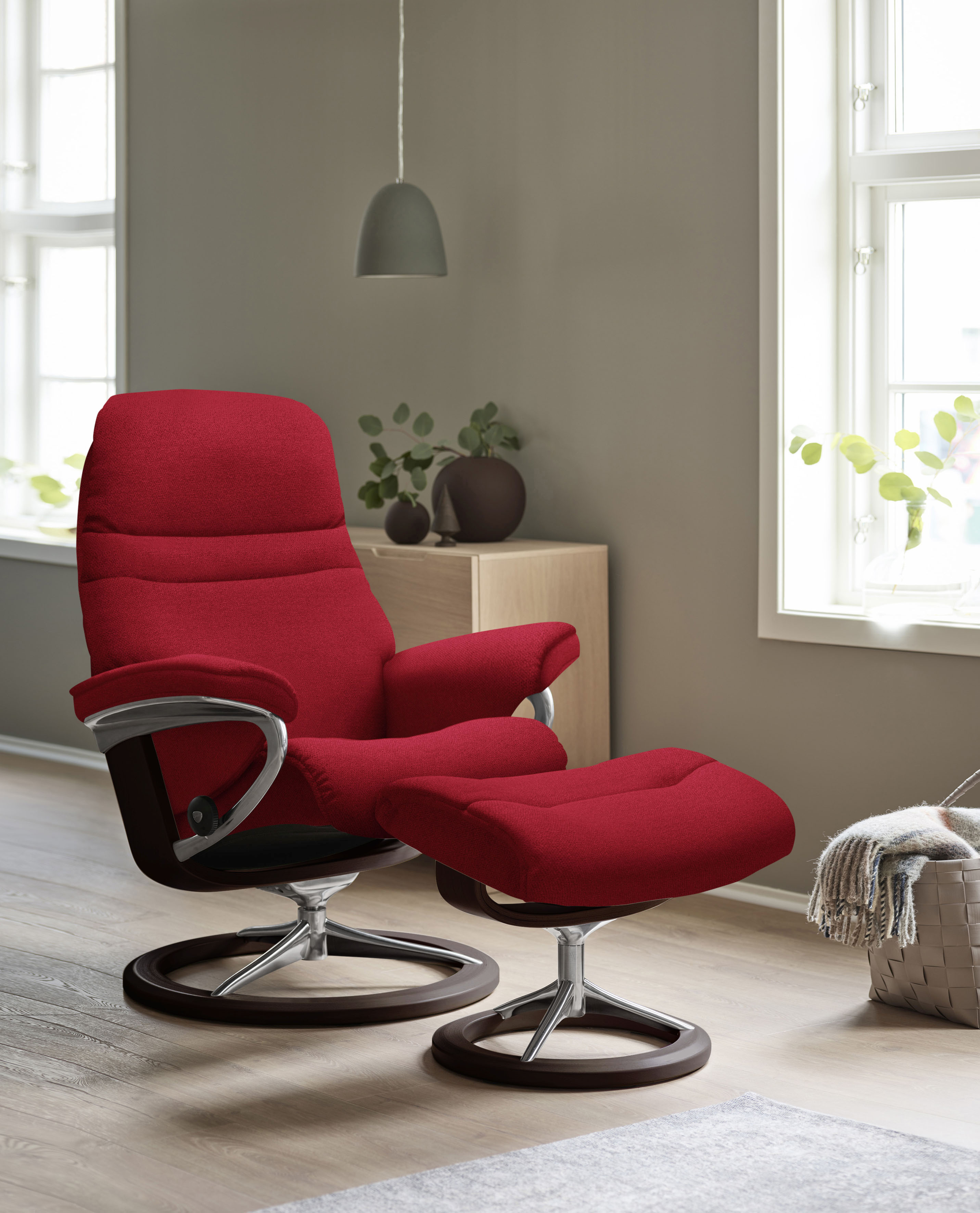 Stressless Relaxsessel "Sunrise", (Set, Relaxsessel mit Hocker), mit Signat günstig online kaufen