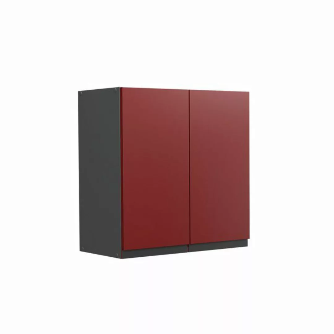 Vicco Hängeschrank Küchenschrank J-Shape 60 cm Anthrazit/Rot günstig online kaufen