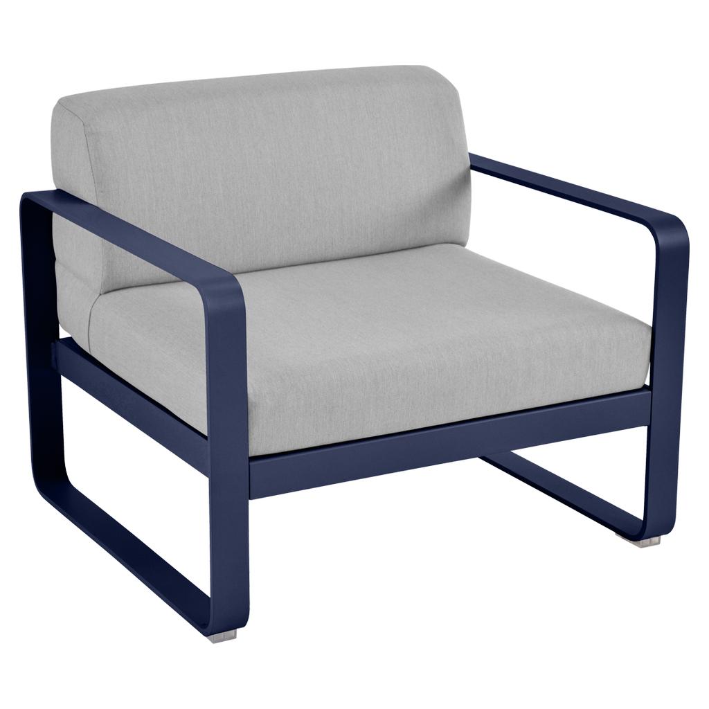 Bellevie Lounge-Sessel Outdoor 92 Abyssblau 79 Flanellgrau günstig online kaufen