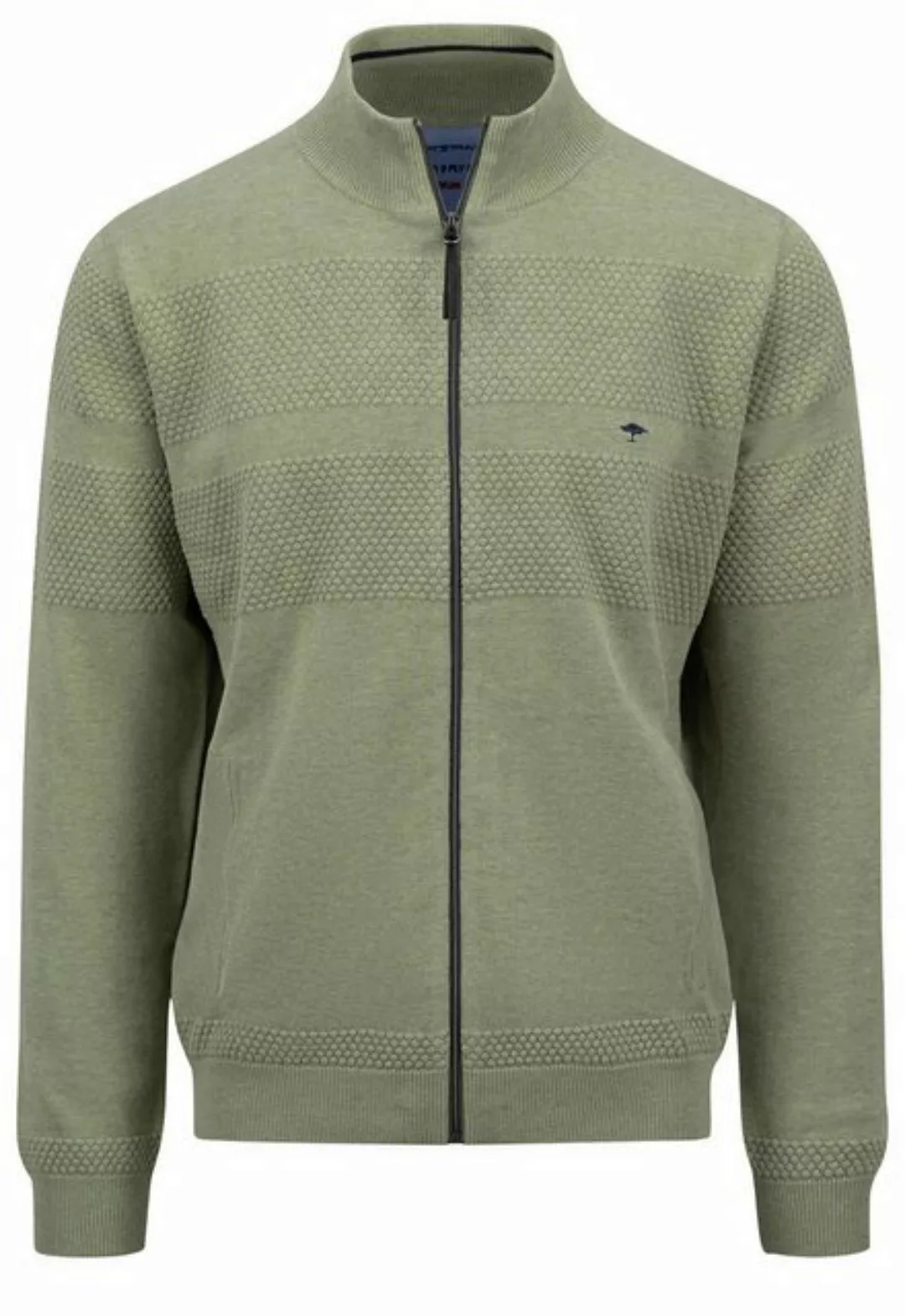 FYNCH-HATTON Strickjacke Fynch-Hatton Strickjacke Structure Mix - khaki L ( günstig online kaufen