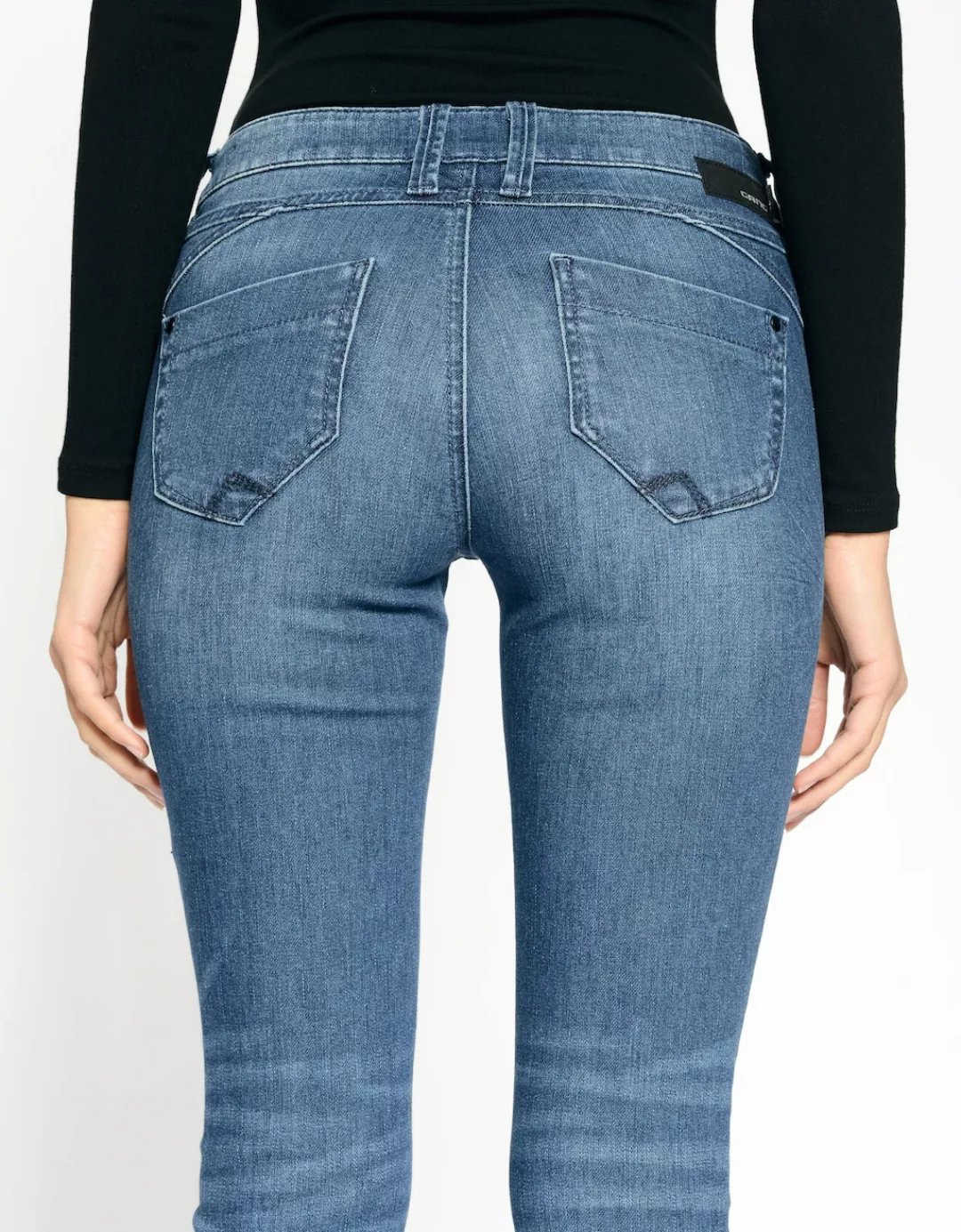 GANG Skinny-fit-Jeans 94NIKITA mit Zipper-Detail an der Coinpocket günstig online kaufen