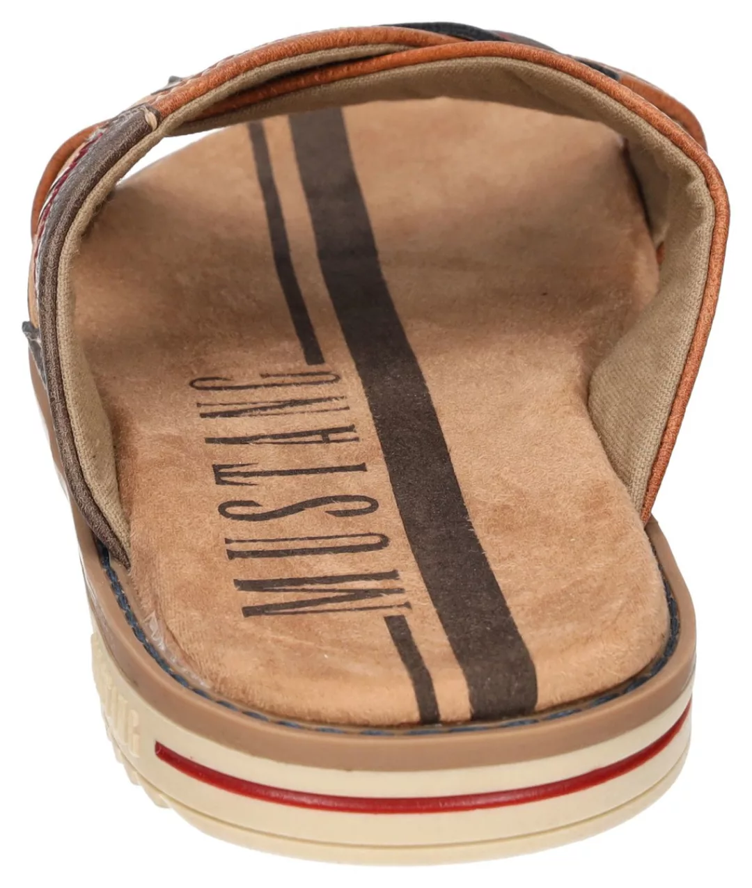 Mustang Shoes Pantolette, Sommerschuh, Schlappen, Poolslides, mit auffällig günstig online kaufen