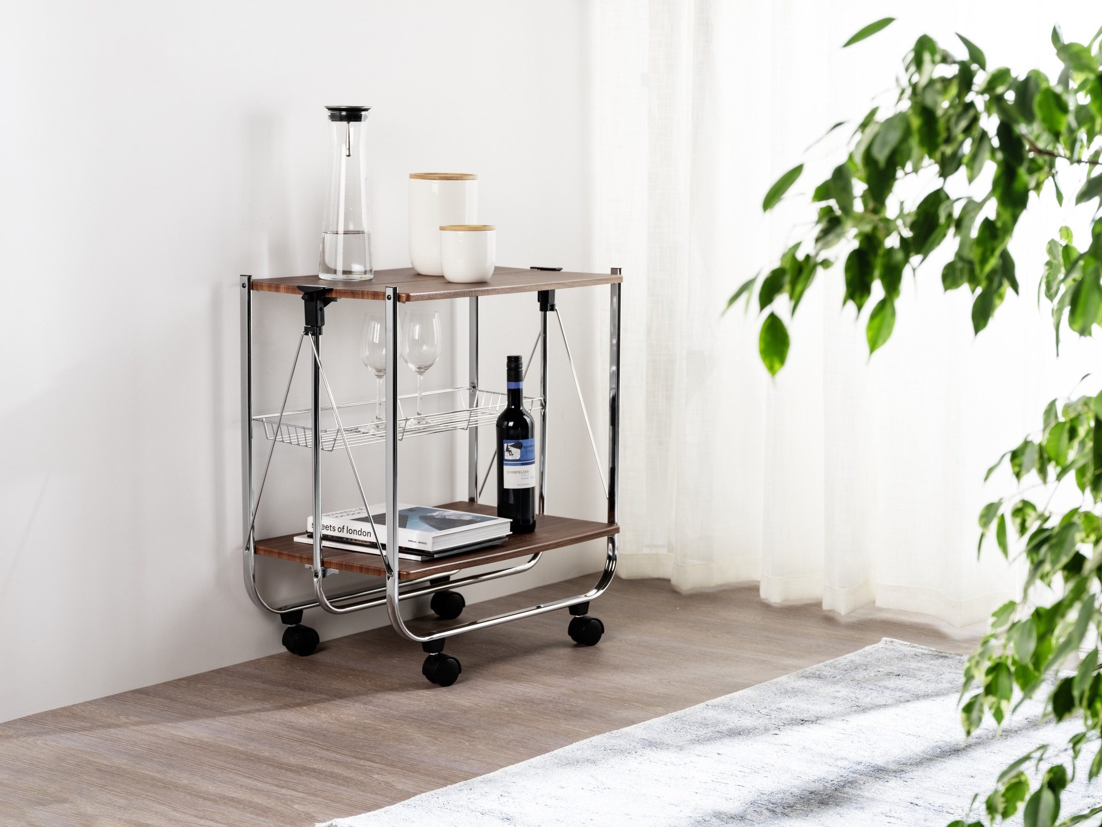 WENKO Servierwagen Modell Dinett Deluxe, Küchenwagen günstig online kaufen