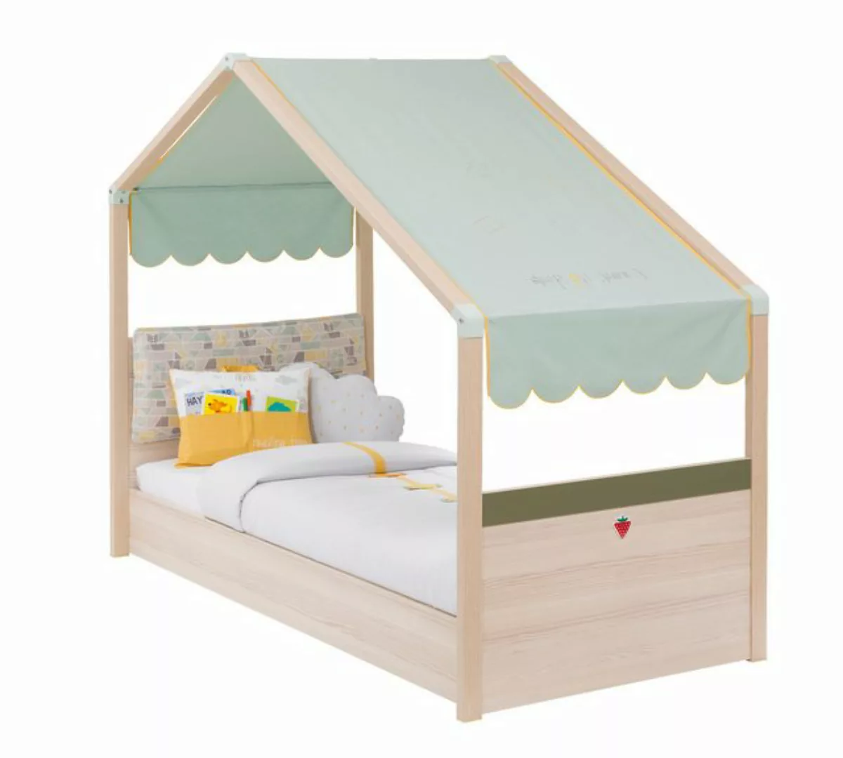 Möbel-Zeit Kinderbett Kinderbett MONTE mit Markise, 80x180 cm, mit gepolste günstig online kaufen