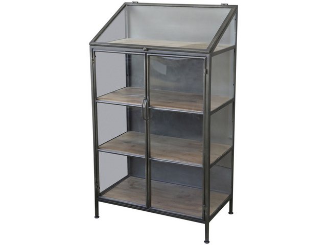 Chic Antique Vitrine Industrial Vitrine Showcase Kent Metall Glas günstig online kaufen