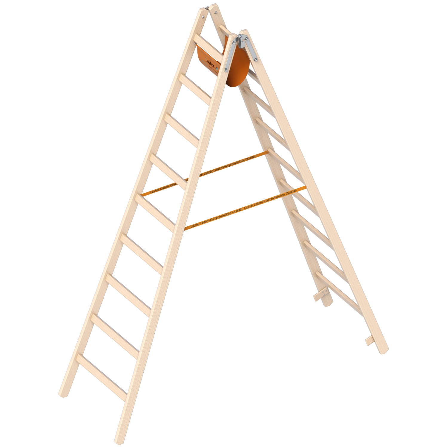 Layher 1038 Holzstehleiter 2x9 Sprossen günstig online kaufen