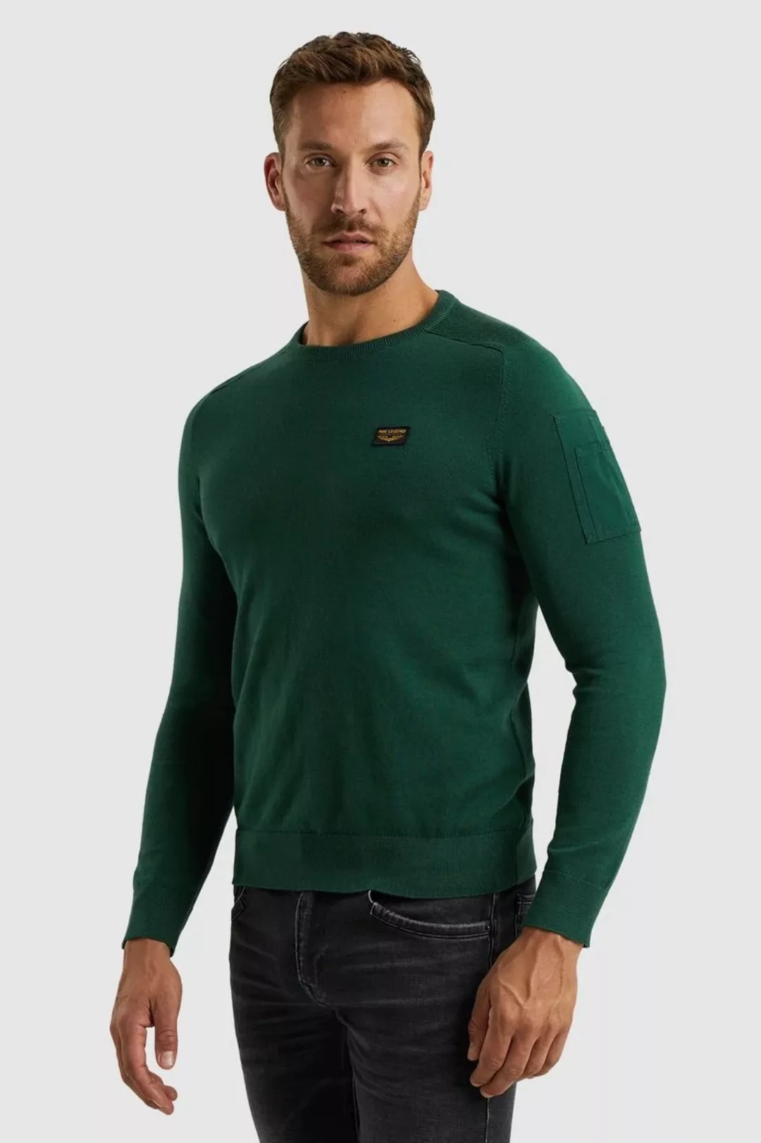 PME Legend Sweater American Classic Cargo Dunkelgrün - Größe M günstig online kaufen