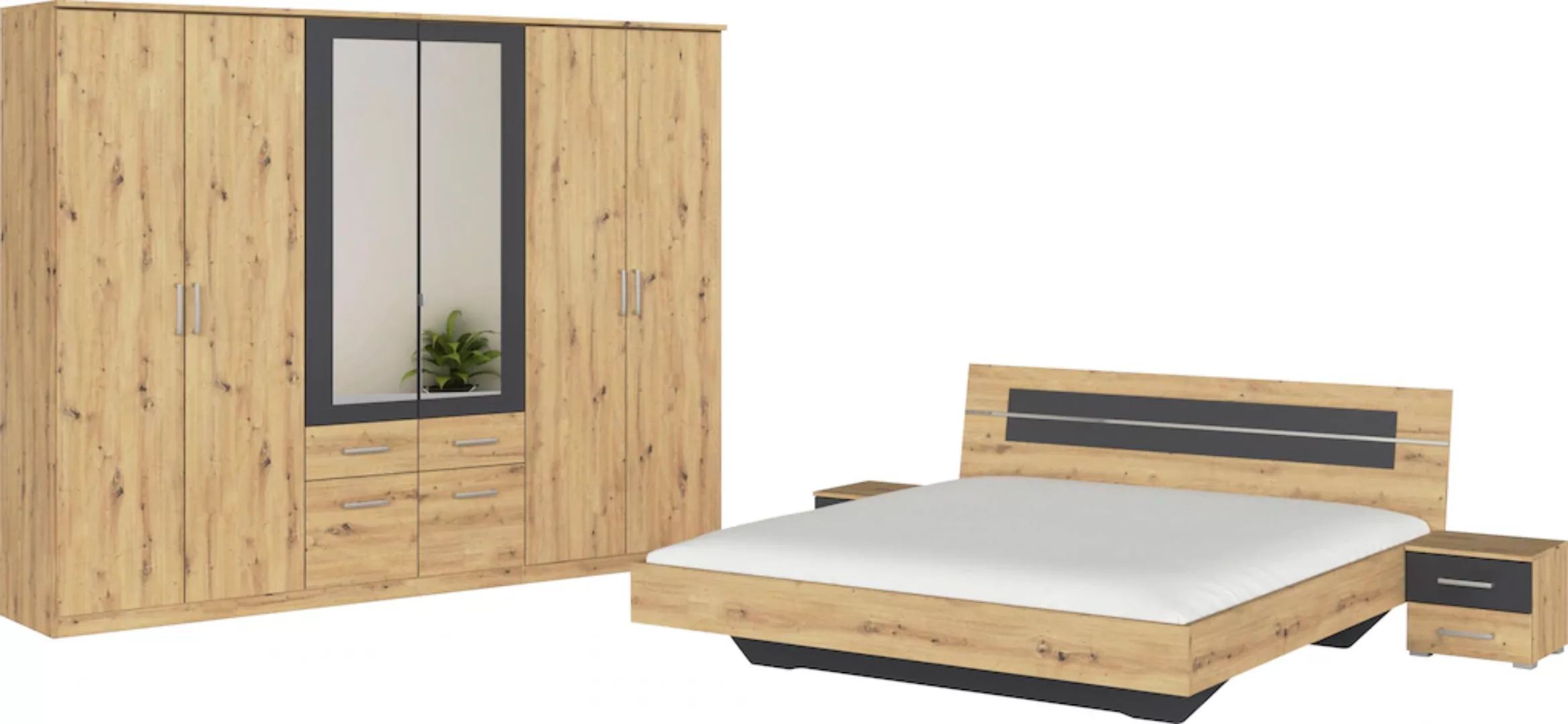 rauch Schlafzimmer-Set "Komplettschlafzimmer Schlafzimmer BURANO mit Schran günstig online kaufen