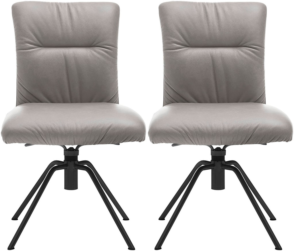 Musterring Polsterstuhl "Helmond 6600", (Set), 2 St., Echtleder, Gestell sc günstig online kaufen