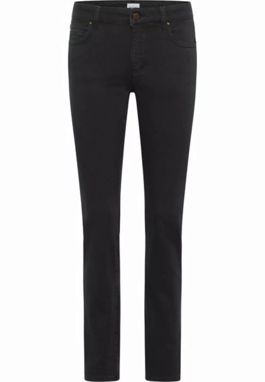 Mustang Damen Jeans CROSBY Relaxed Slim Fit - Schwarz - Black Denim günstig online kaufen