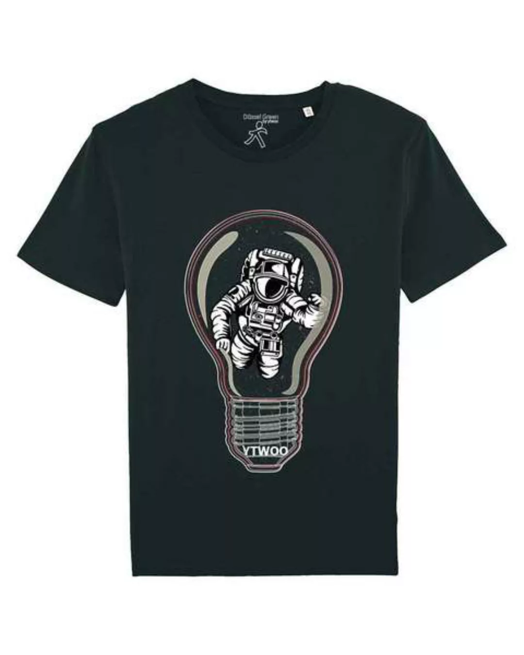 T-shirt Mit Astronauten In Glühbirne. Spaceman Inside The Box günstig online kaufen