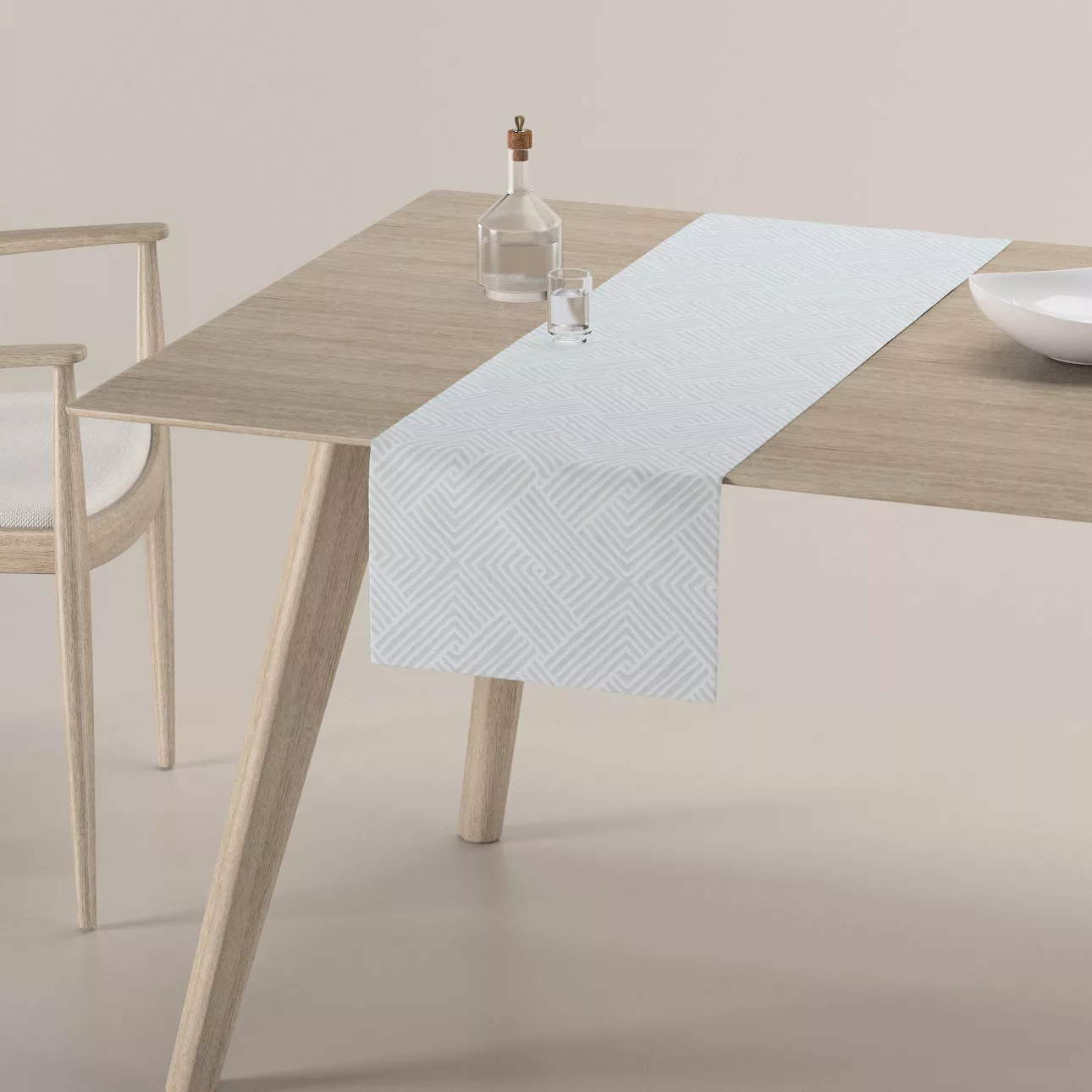 Tischläufer, grau-weiß, 40 x 130 cm, Sunny (143-43) günstig online kaufen