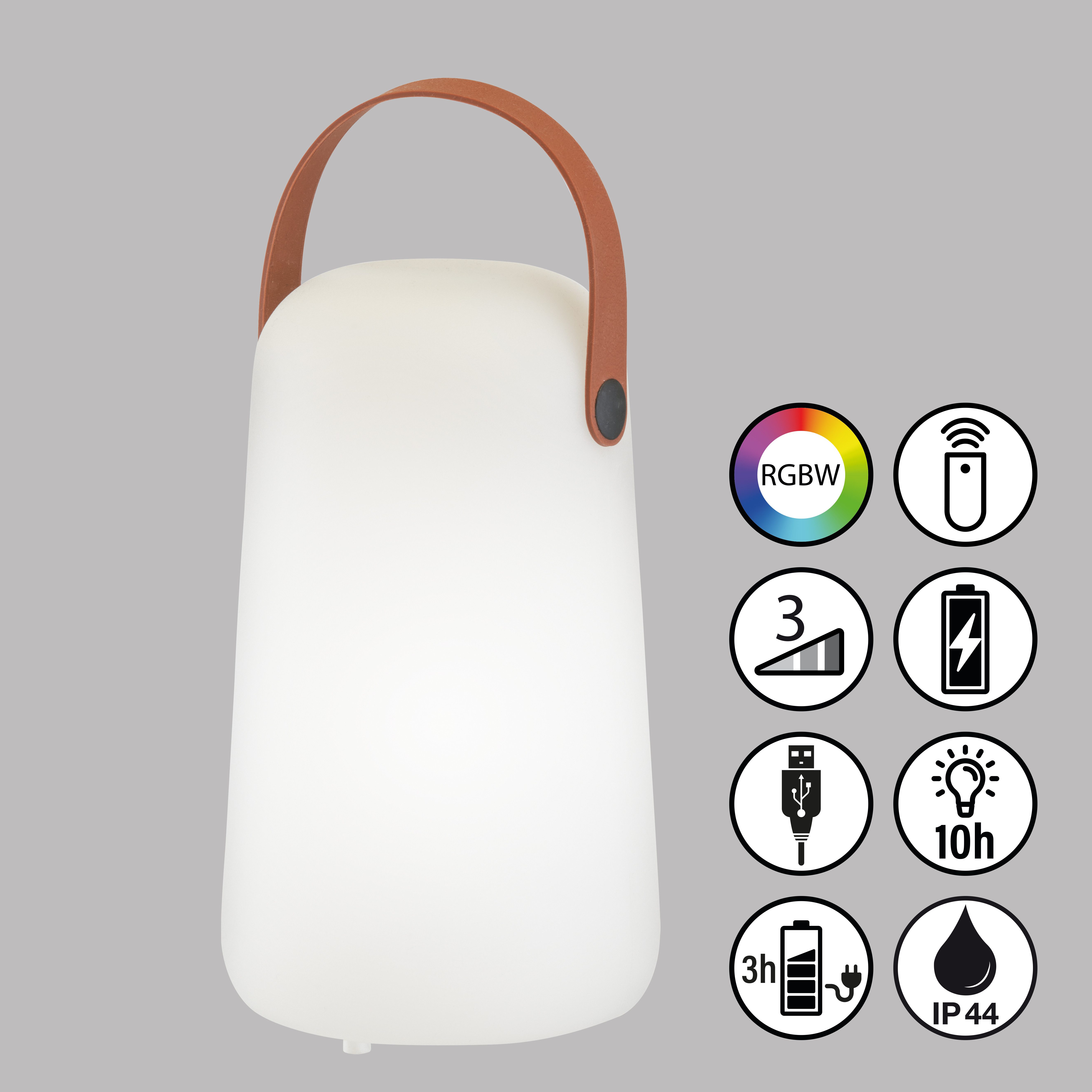 LED-Akku-Tischleuchte Collgar, weiß, Höhe 21 cm günstig online kaufen