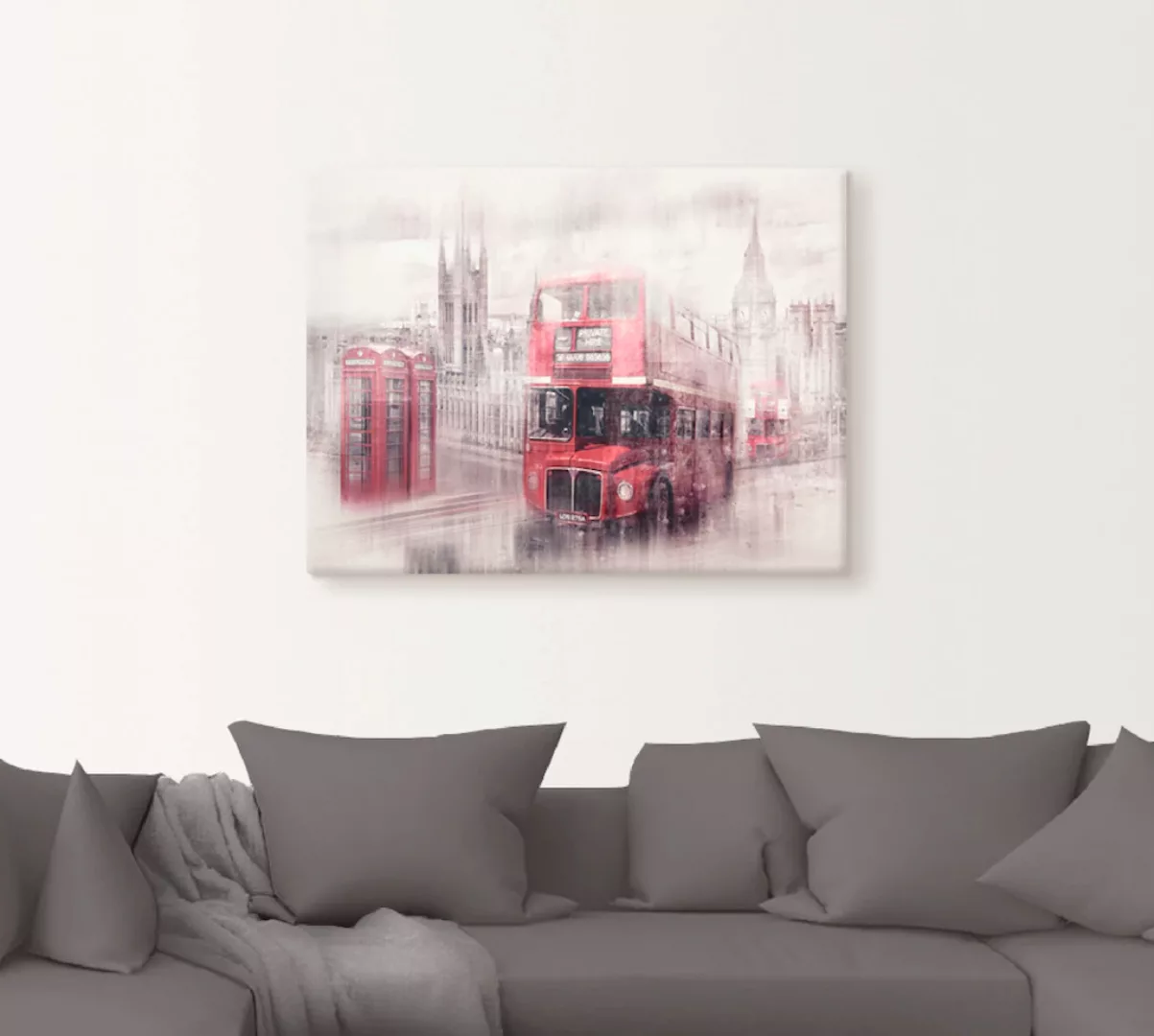 Artland Wandbild »London Westminster Collage«, Gebäude, (1 St.), als Leinwa günstig online kaufen