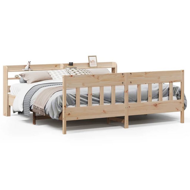 vidaXL Bett, Massivholzbett ohne Matratze 180x200 Kiefernholz günstig online kaufen