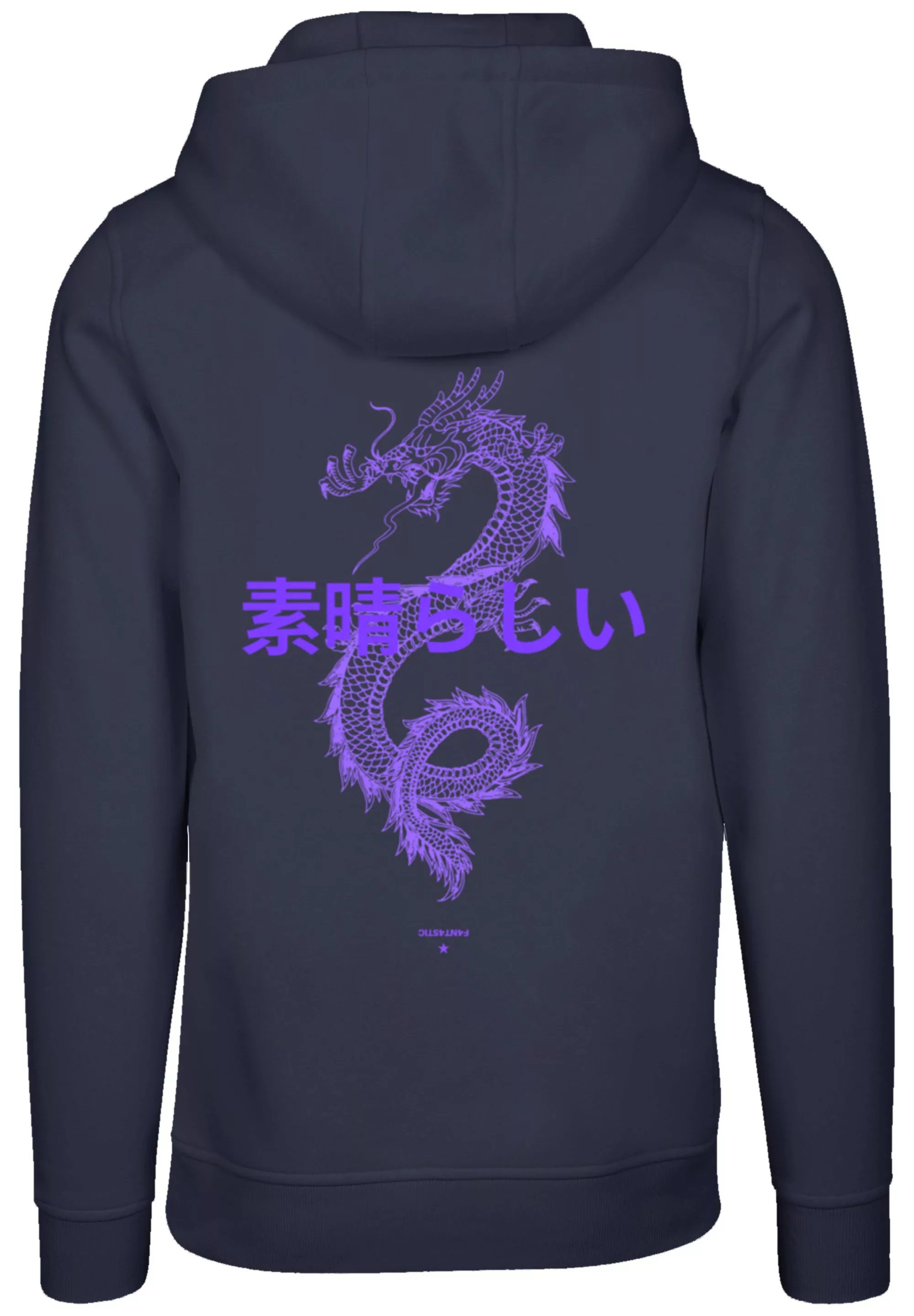 F4NT4STIC Kapuzenpullover "Dragon lila", Hoodie, Warm, Bequem günstig online kaufen