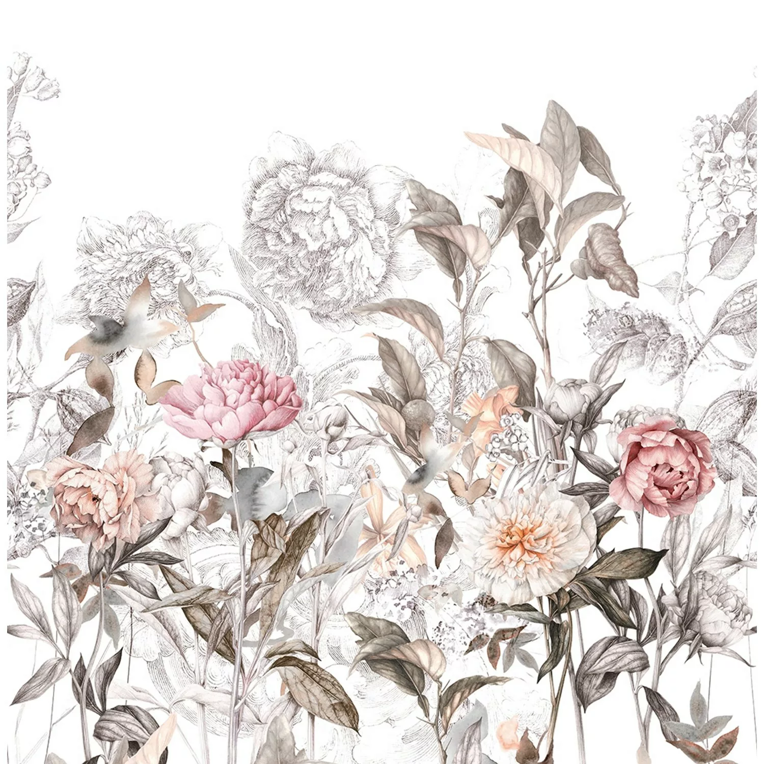 Marburg Fototapete Smart Art Gallery 6 Floral Modern Weiß FSC® günstig online kaufen