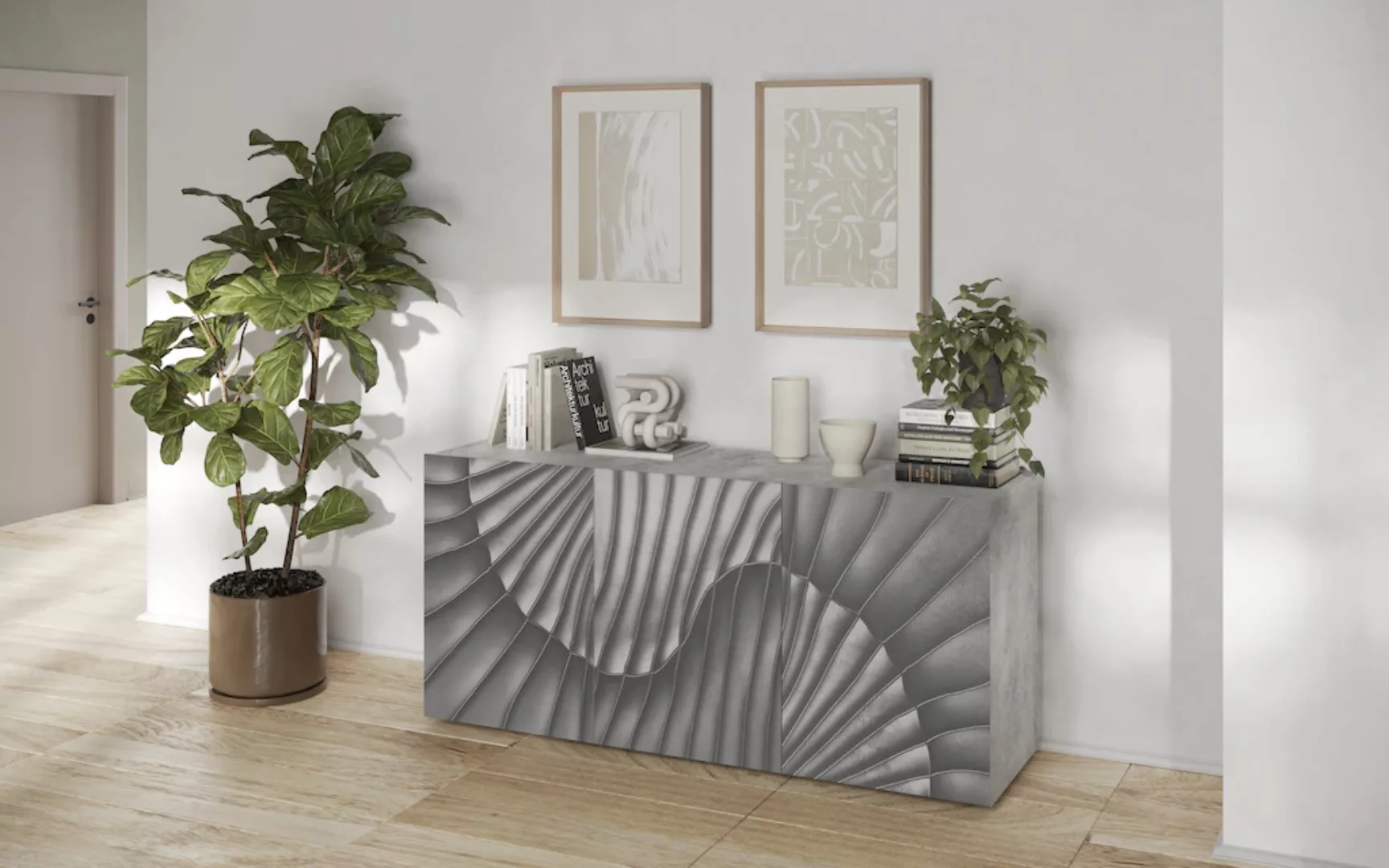INOSIGN Sideboard "Snake, Kommode, Anrichte, Stauraummöbel Breite 181 cm, S günstig online kaufen