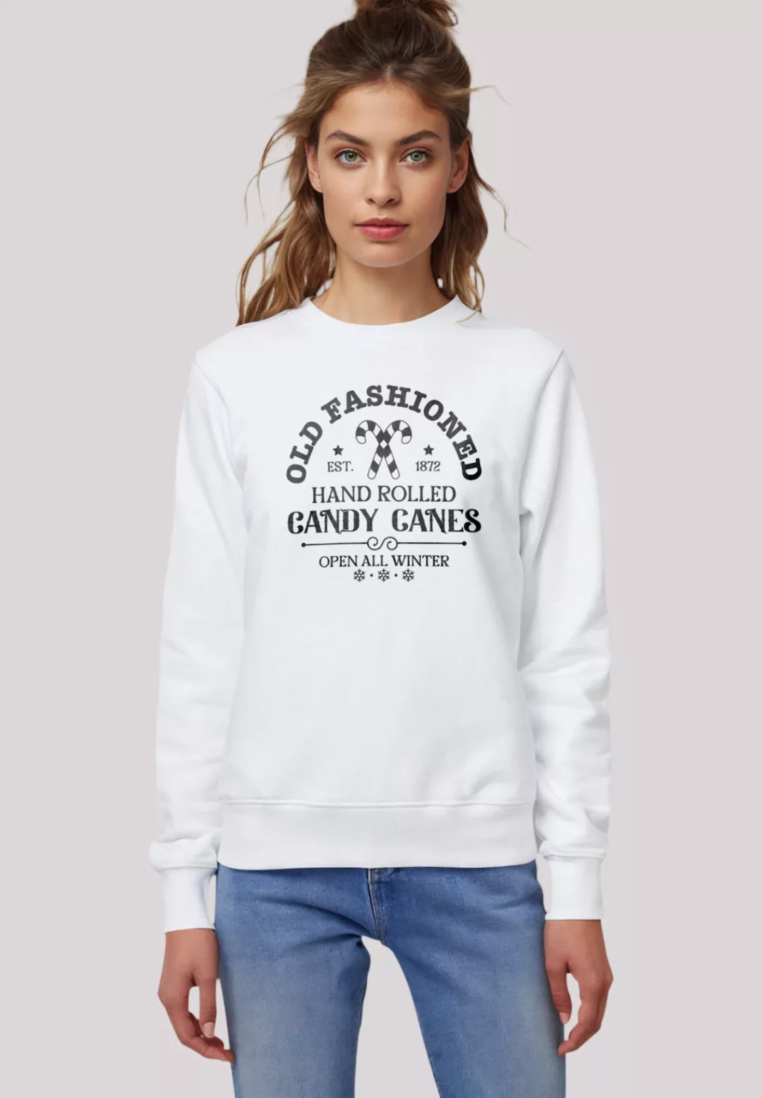 F4NT4STIC Sweatshirt "Weihnachten Cany Canes Retro Sign", Premium Qualität günstig online kaufen