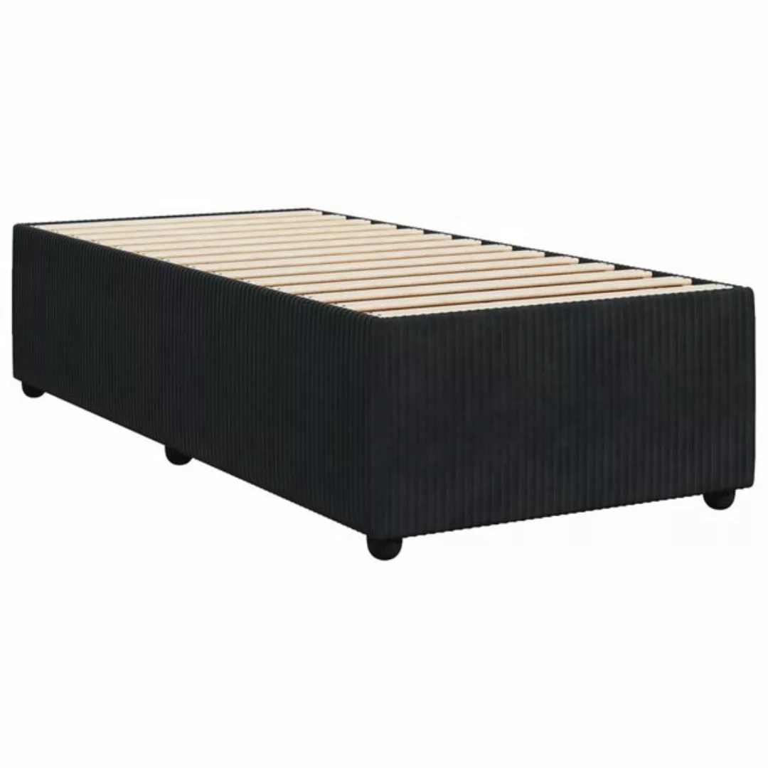 vidaXL Bett Bettgestell Schwarz 90x190 cm Samt günstig online kaufen