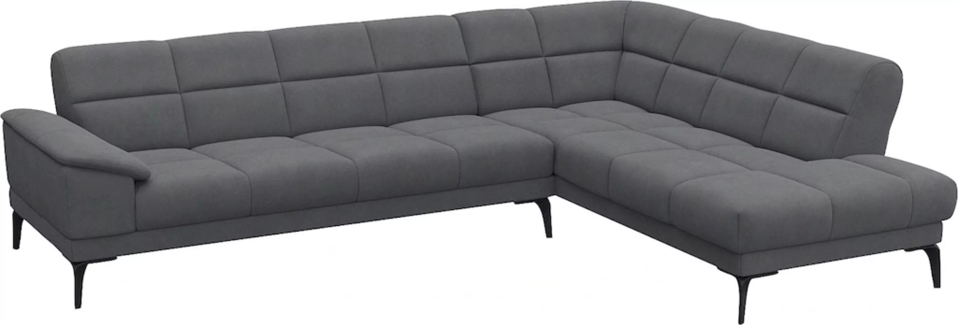 FLEXLUX Ecksofa »Viale L-Form, mit attraktiver und aktueller Rückensteppung günstig online kaufen