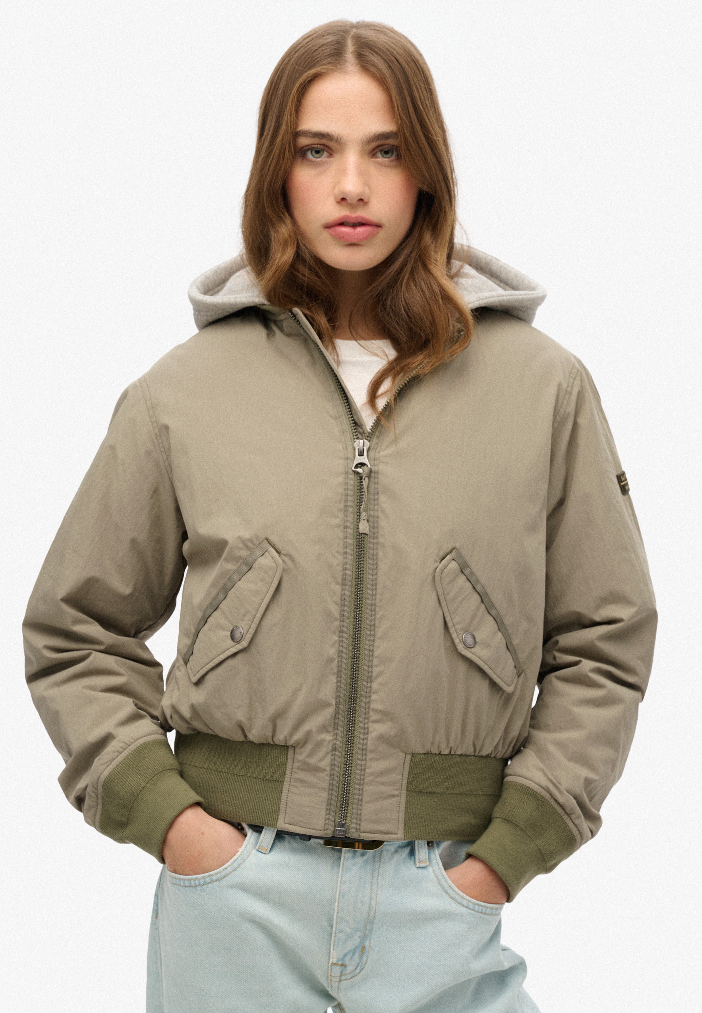 Superdry Bomberjacke "HOODED MA1 BOMBER JACKET", mit Kapuze günstig online kaufen