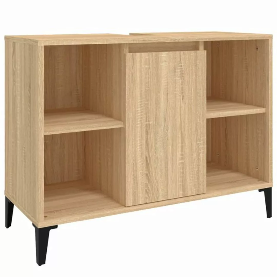 Vidaxl Waschbeckenunterschrank Sonoma-eiche 80x33x60 Cm Holzwerkstoff günstig online kaufen