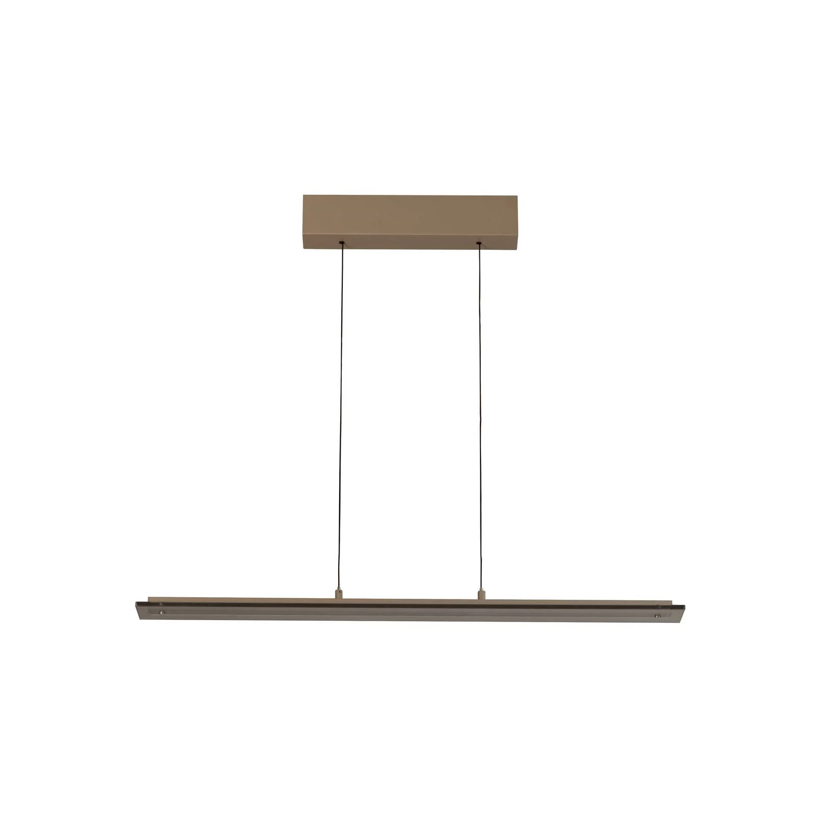 LED-Hängelampe Torvi, greige/rauchgrau, 88 cm, Metall/Glas günstig online kaufen