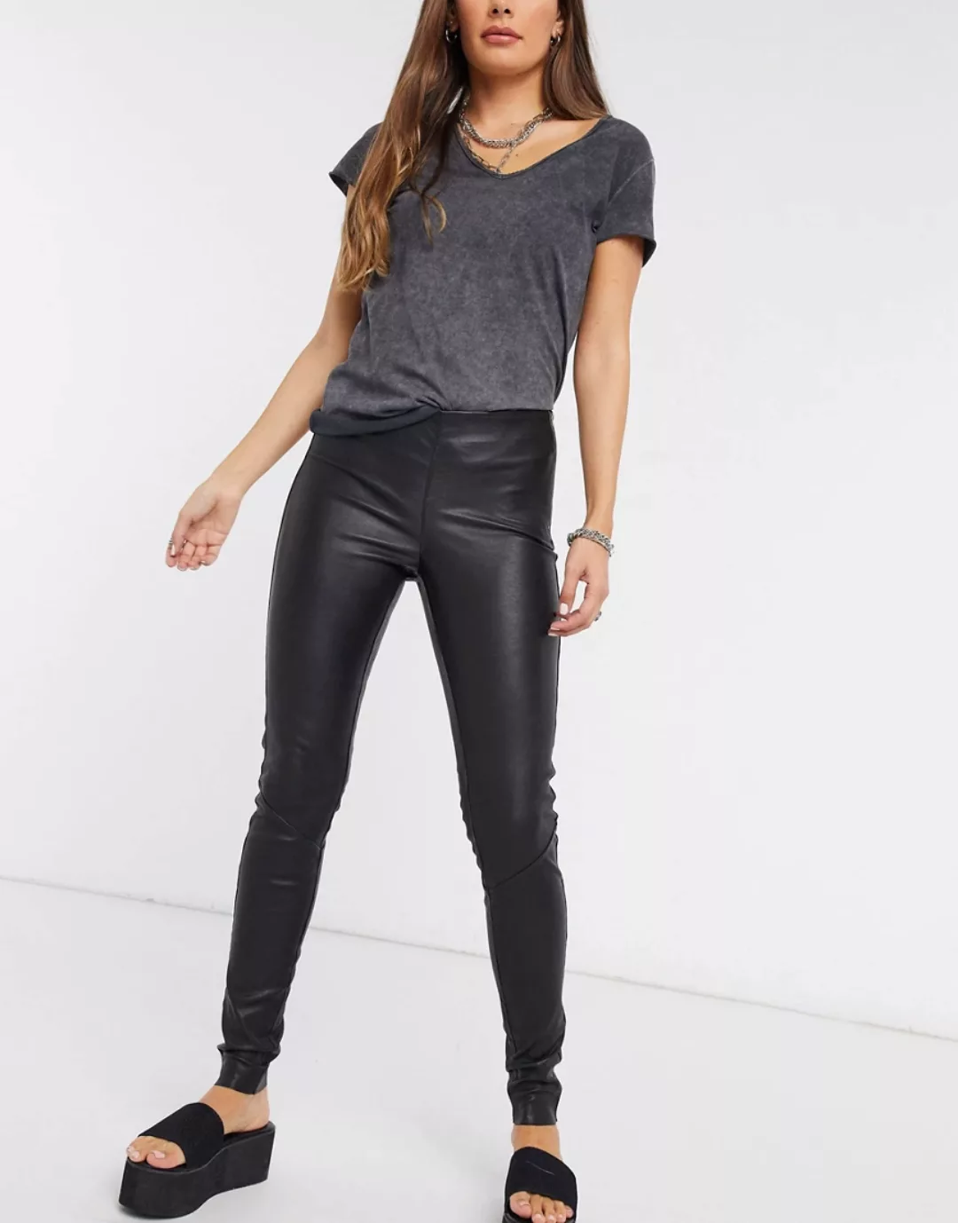 Yas Zeba Stretch Leather M Black günstig online kaufen