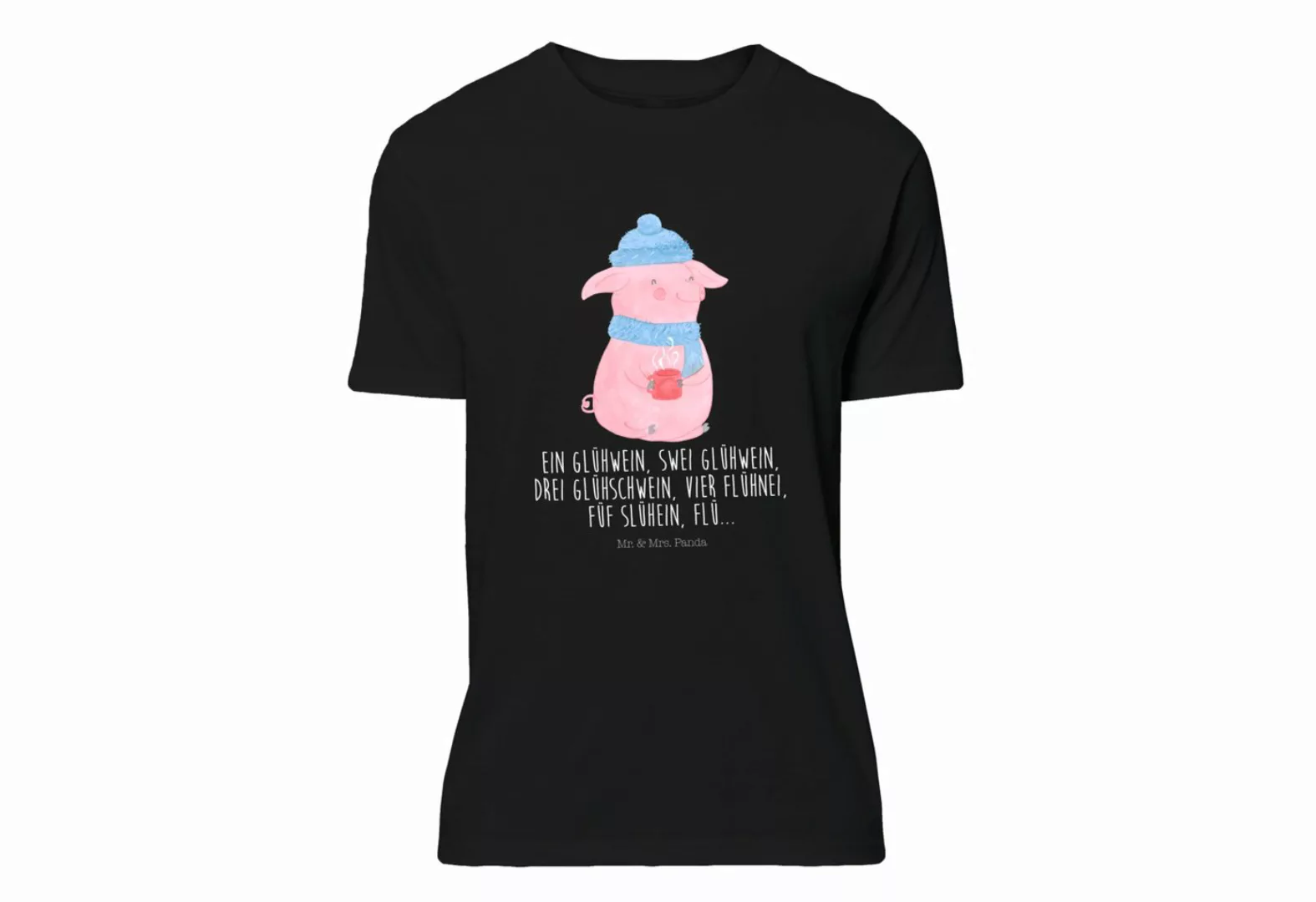 Mr. & Mrs. Panda T-Shirt Lallelndes Glühschwein - Schwarz - Geschenk, Damen günstig online kaufen