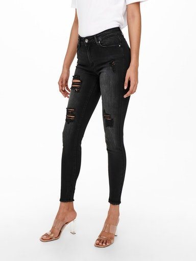 ONLY Ankle-Jeans "ONLBLUSH MID SK RW AK DT DNM TAI099 NOOS", mit Destroyed günstig online kaufen