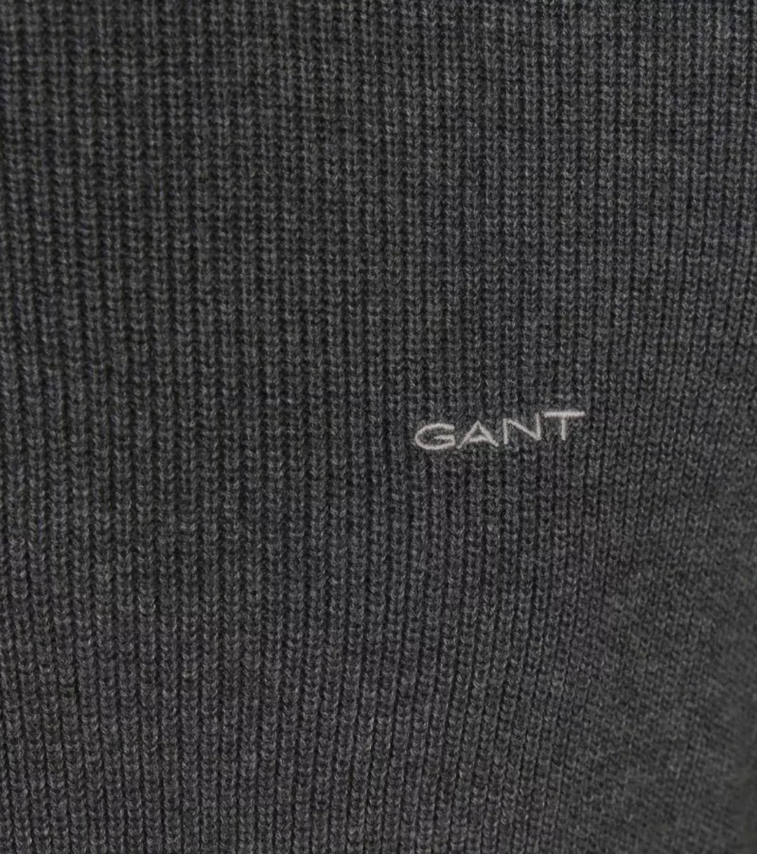 Gant Halfzip Pullover Wool Mix Anthrazit - Größe 3XL günstig online kaufen